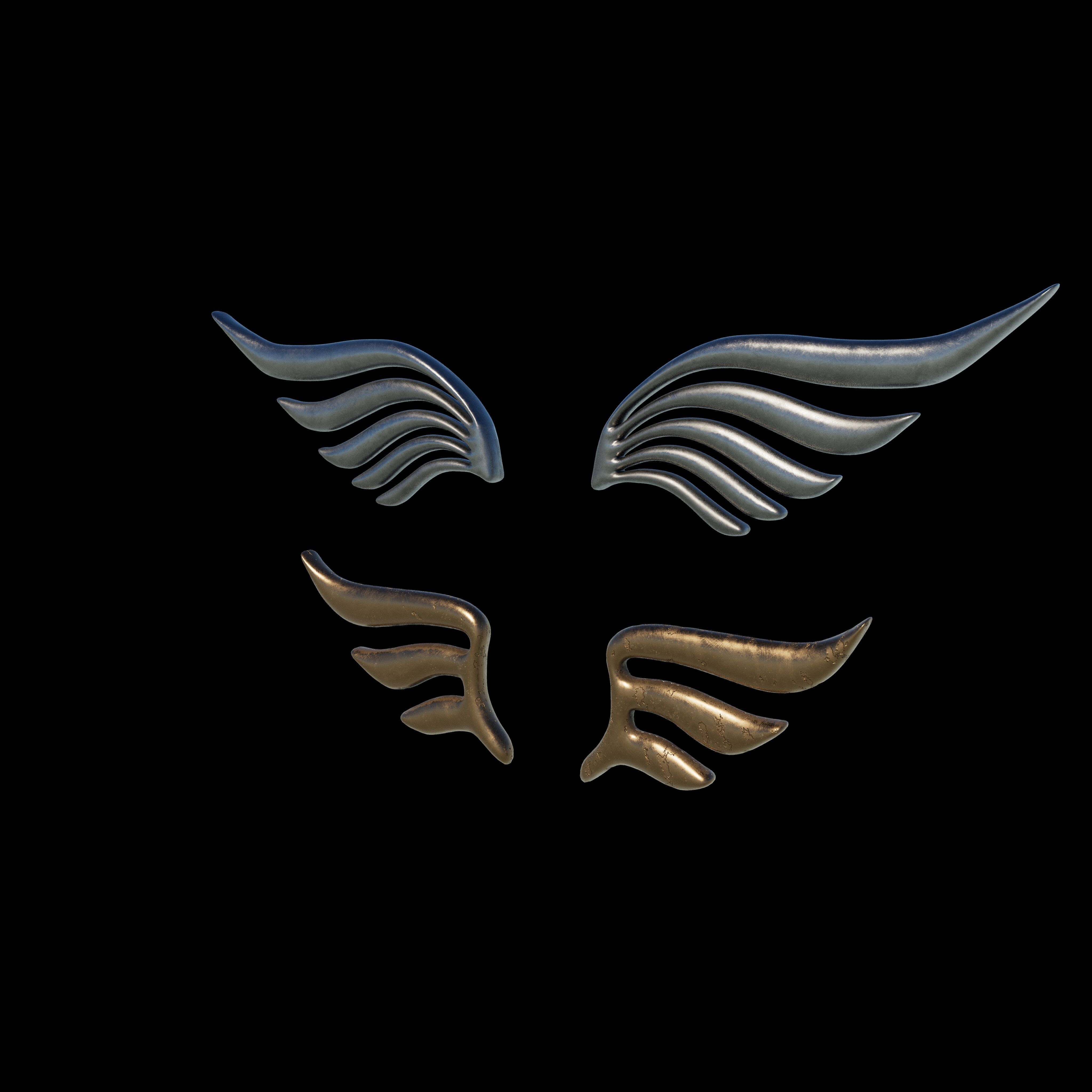 Eagle Wing 03 3D model_2