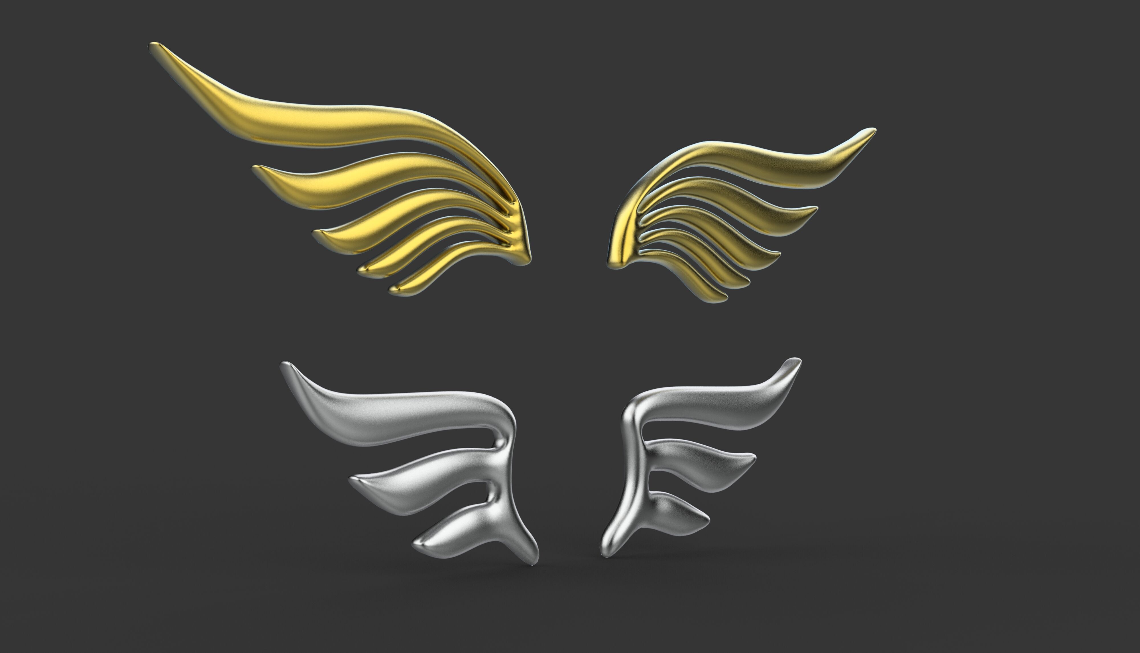 Eagle Wing 03 3D model_9