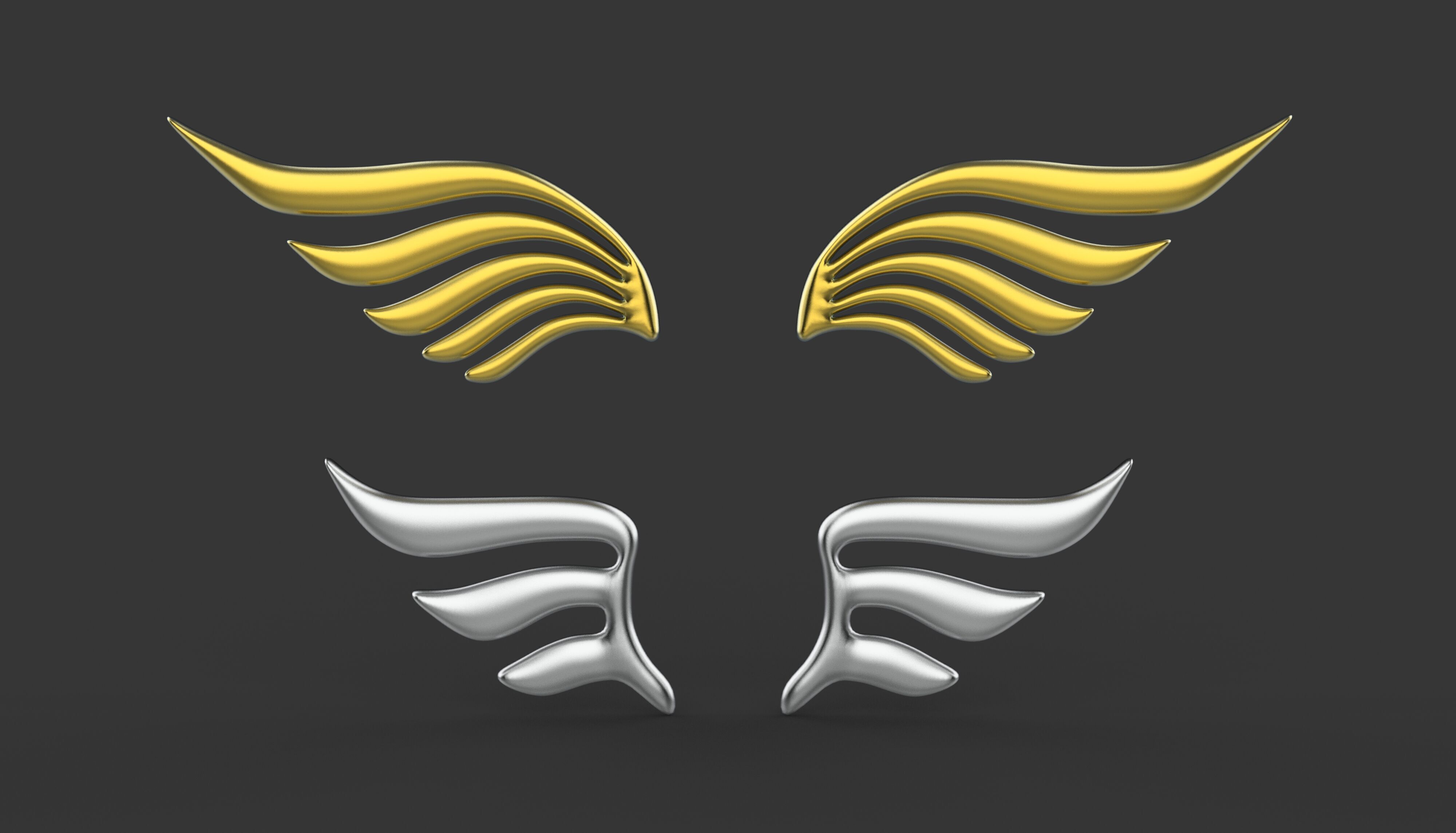 Eagle Wing 03 3D model_6