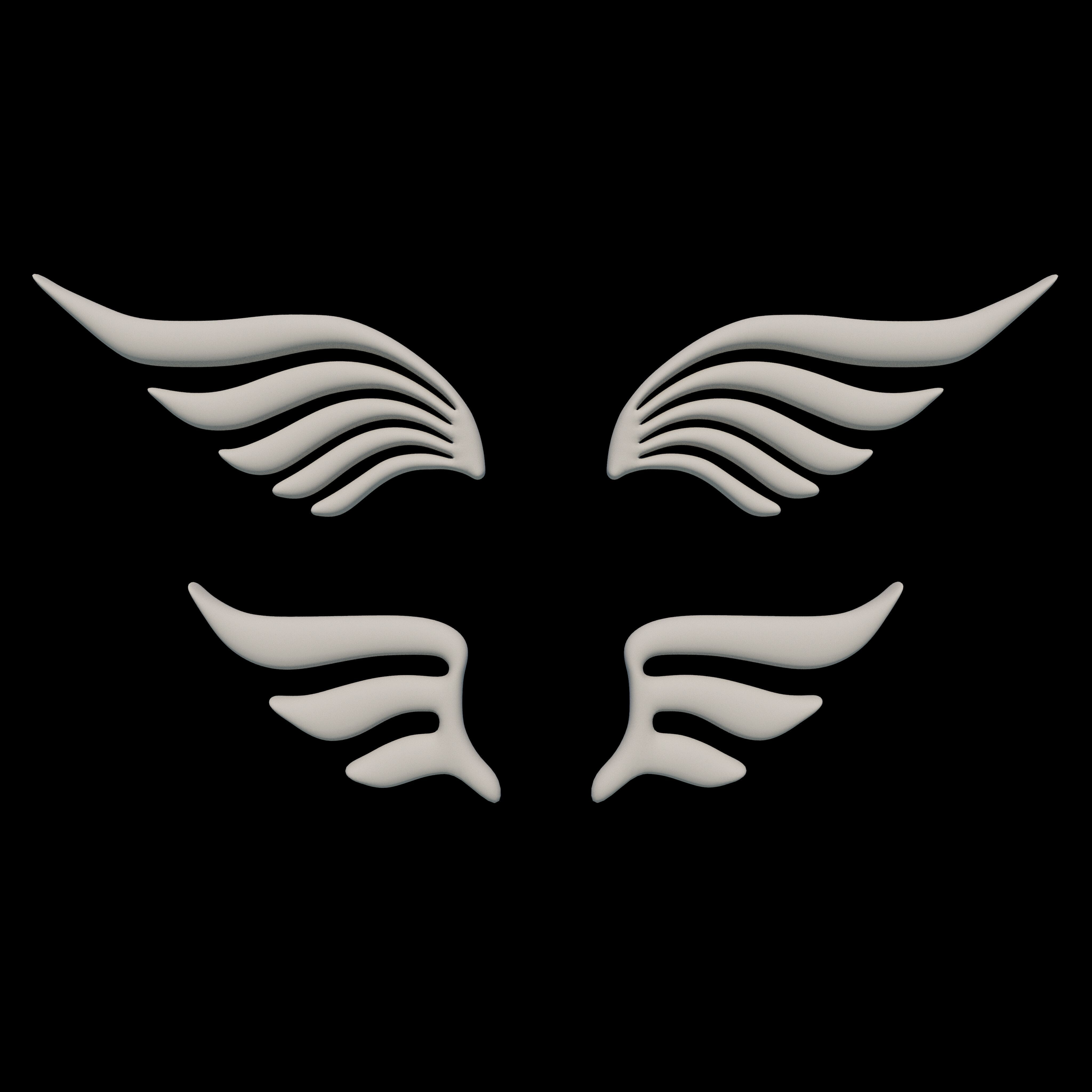 Eagle Wing 03 3D model_4