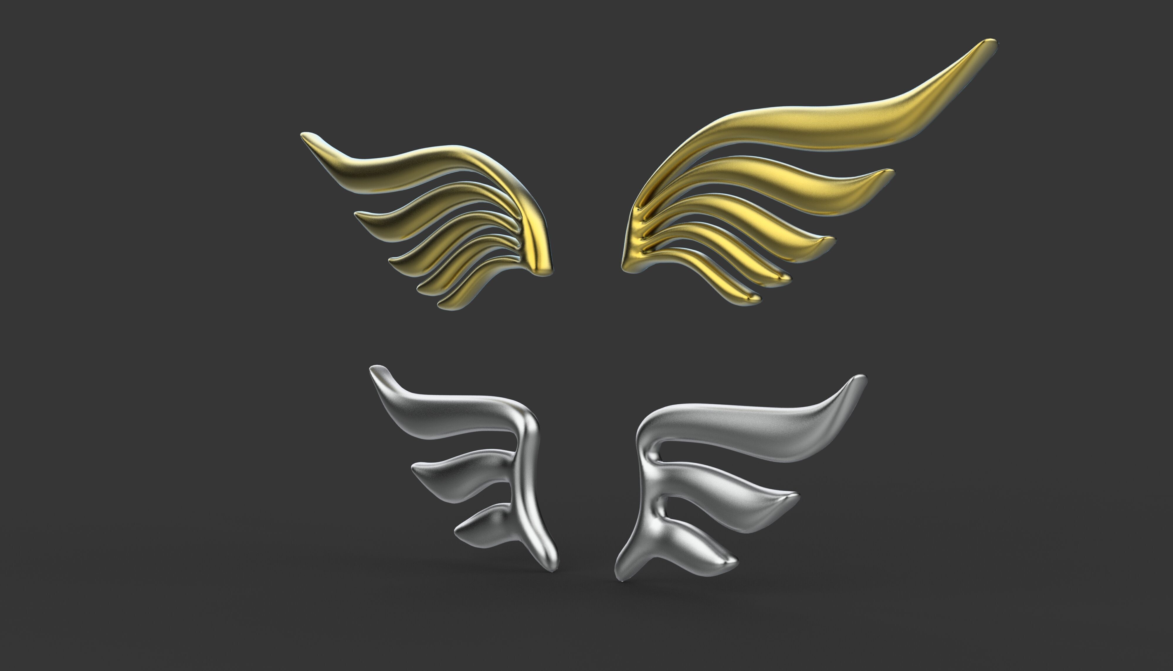 Eagle Wing 03 3D model_3