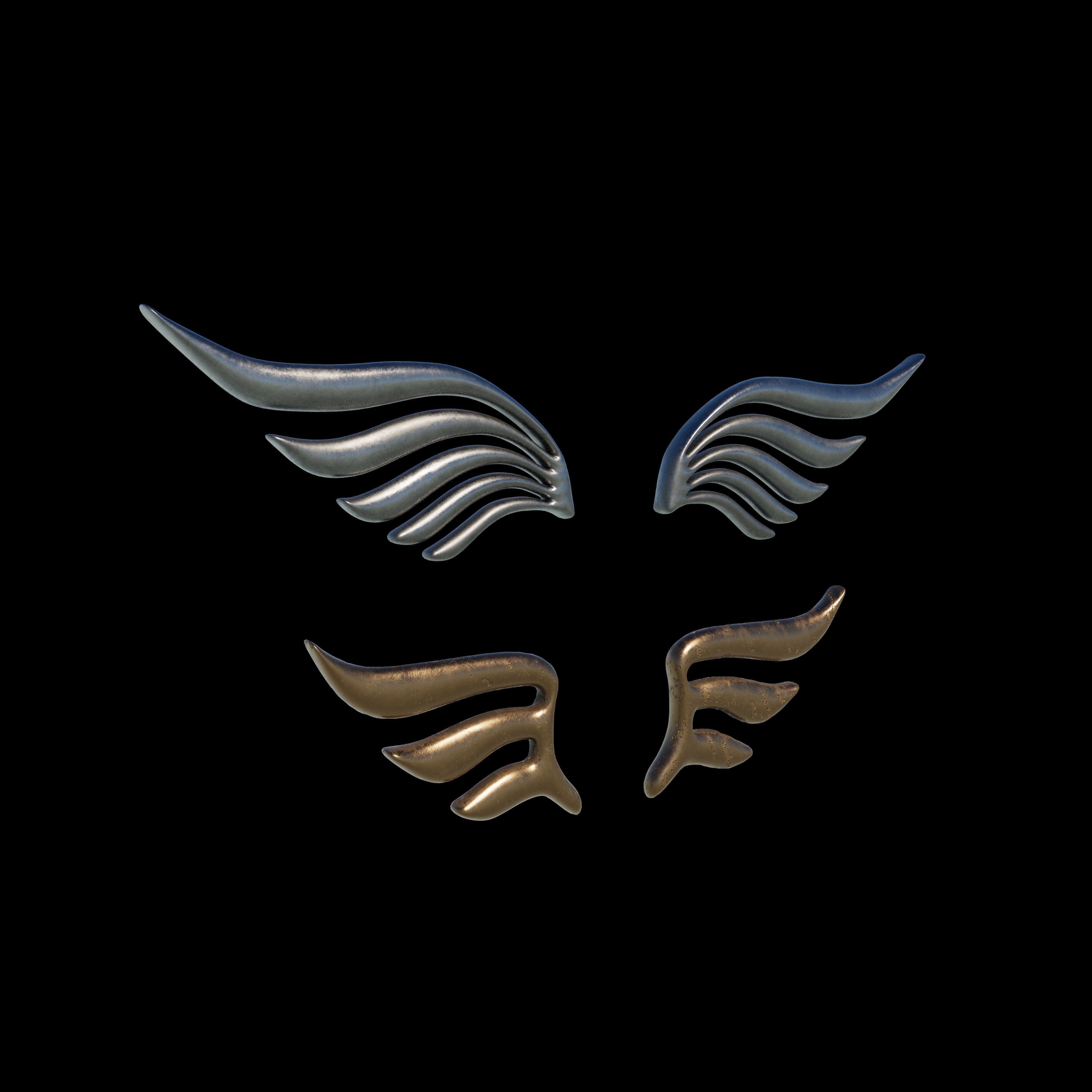 Eagle Wing 03 3D model_5