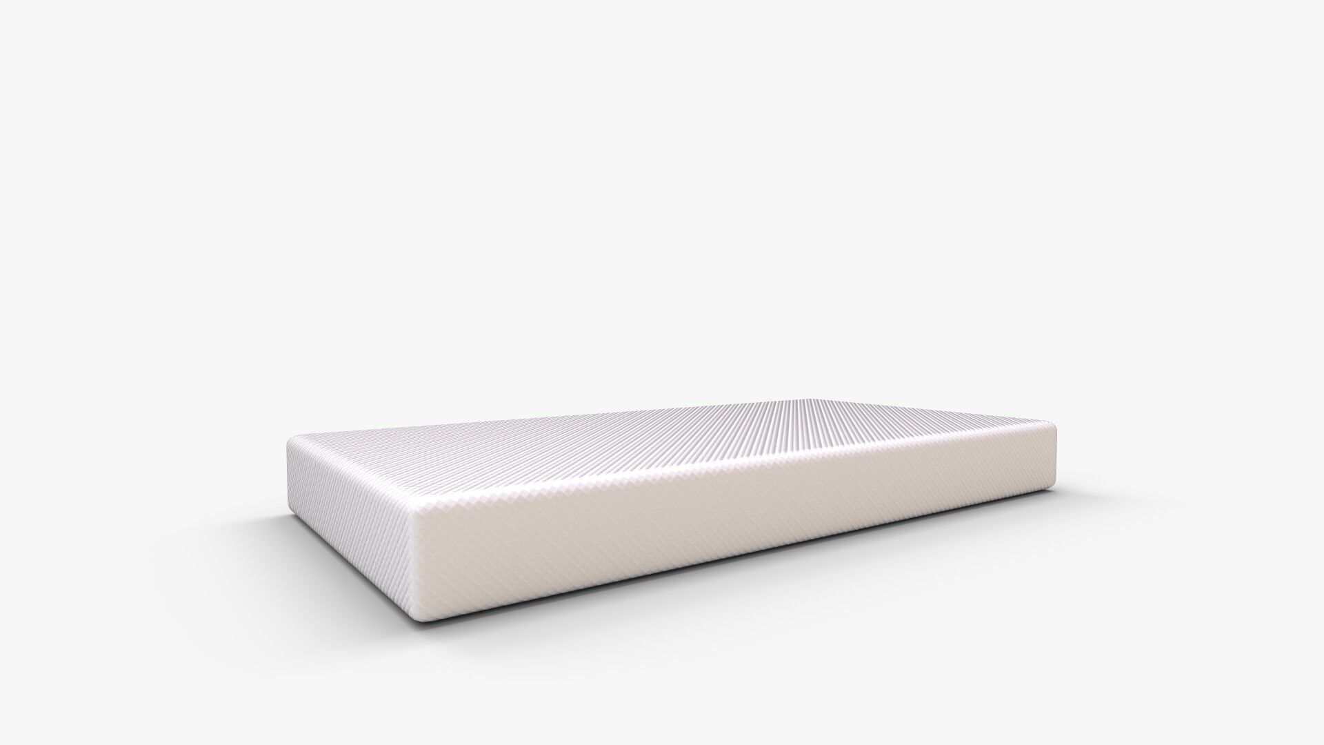 Zinus Memory Foam Narrow Twin Mattress 3D model_3