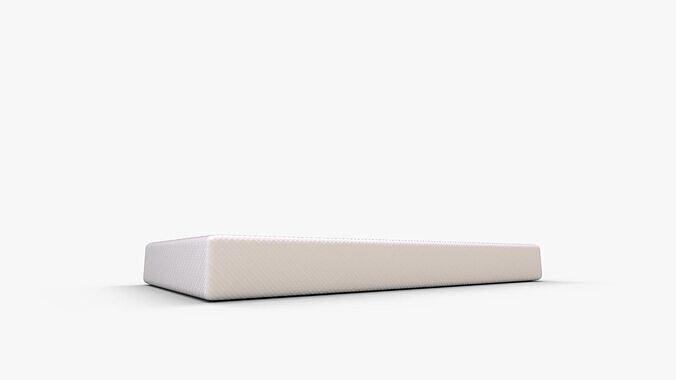 Zinus Memory Foam Narrow Twin Mattress 3D model 3