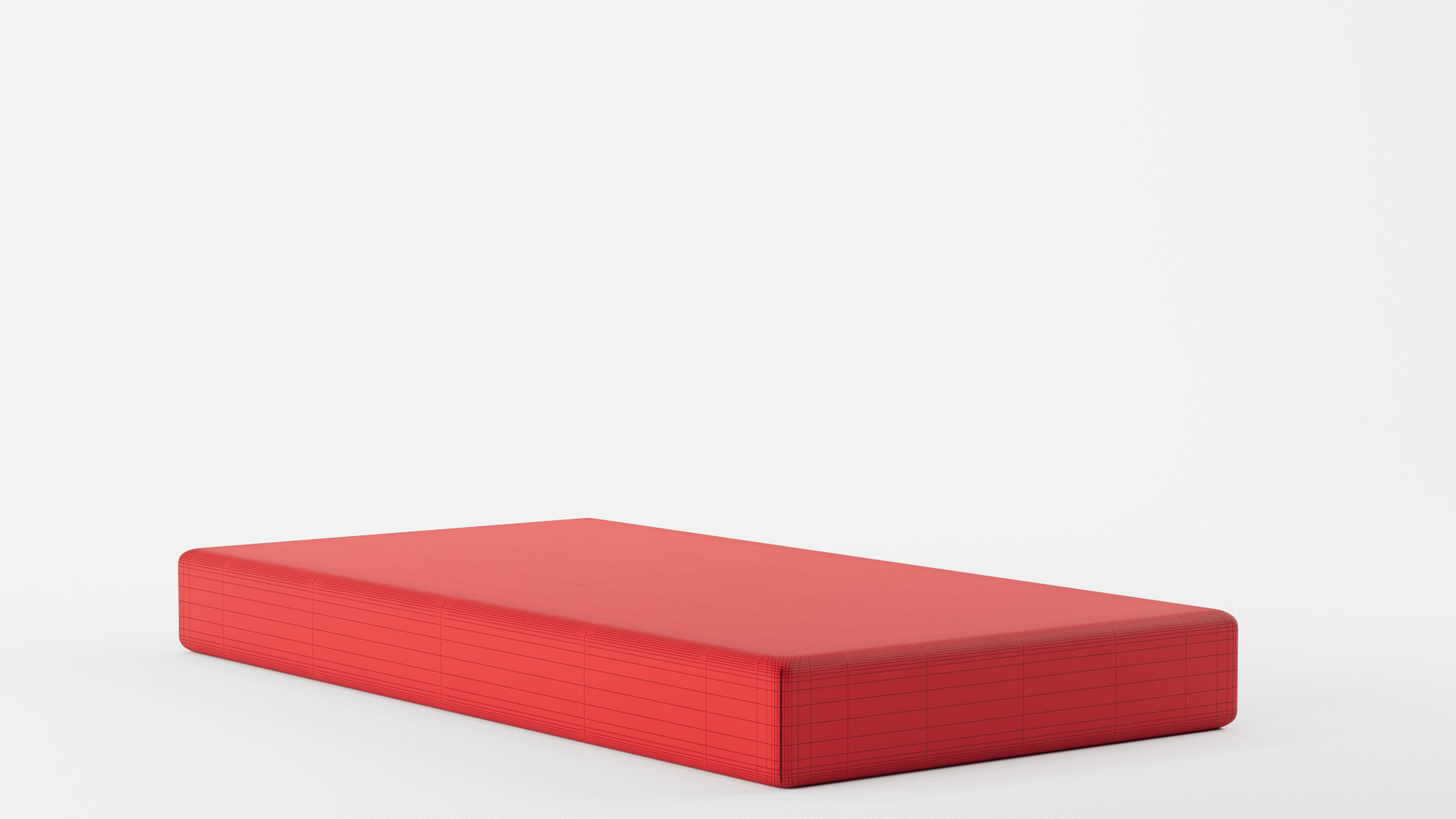 Zinus Memory Foam Narrow Twin Mattress 3D model_11