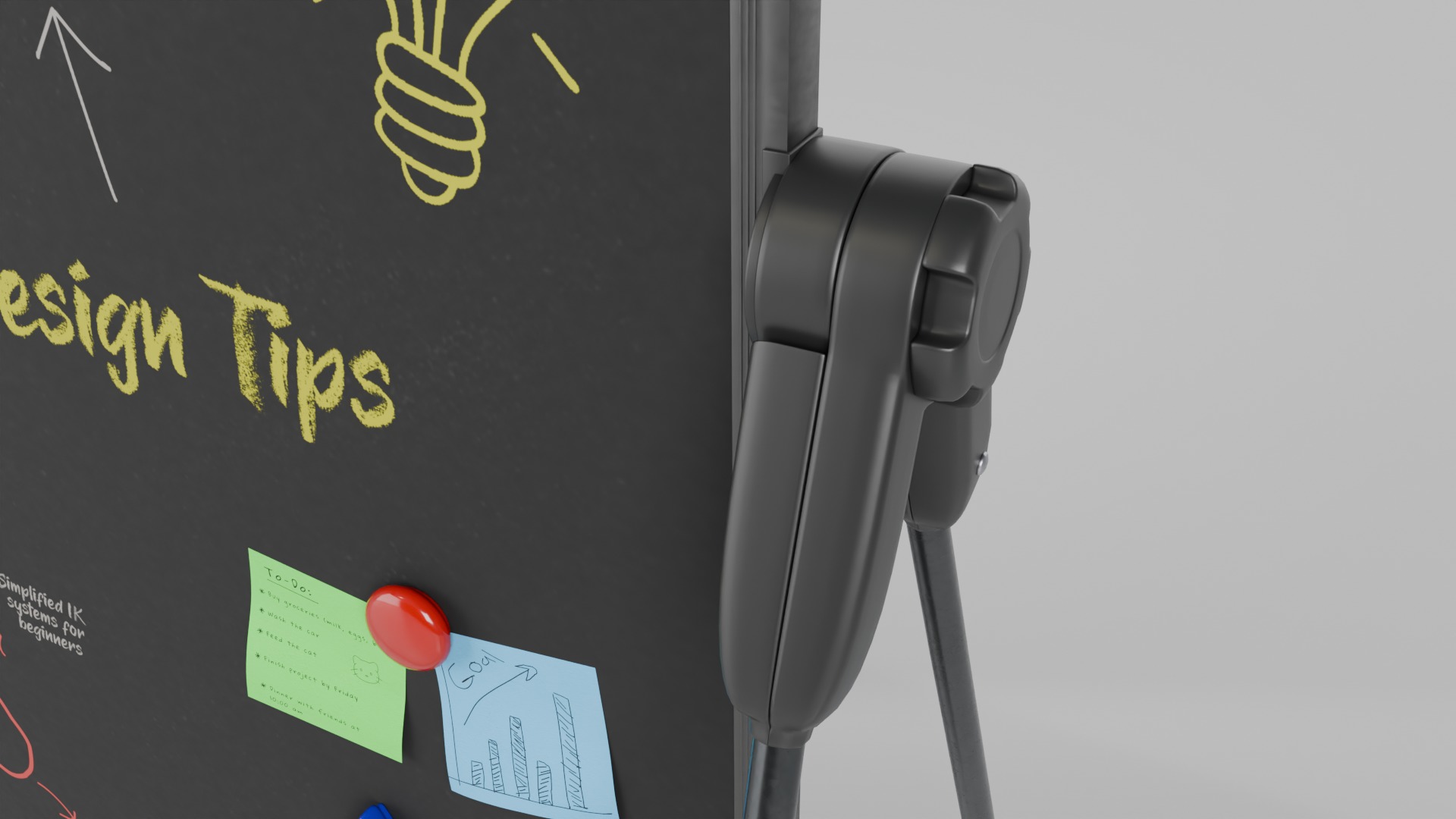 Premium Hybrid Presentation Pack - Customizable Writing Boards 3D Model Collection_22