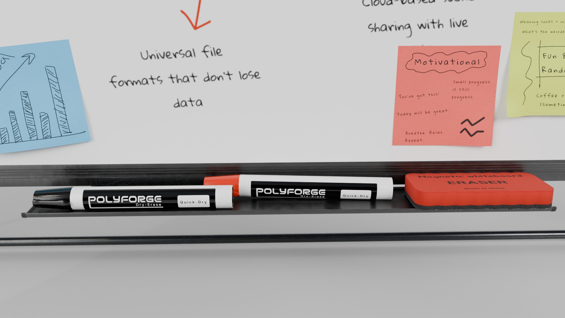 Heavy-duty Institutional Bundle - Customizable Writing Boards 3D Model Collection_29