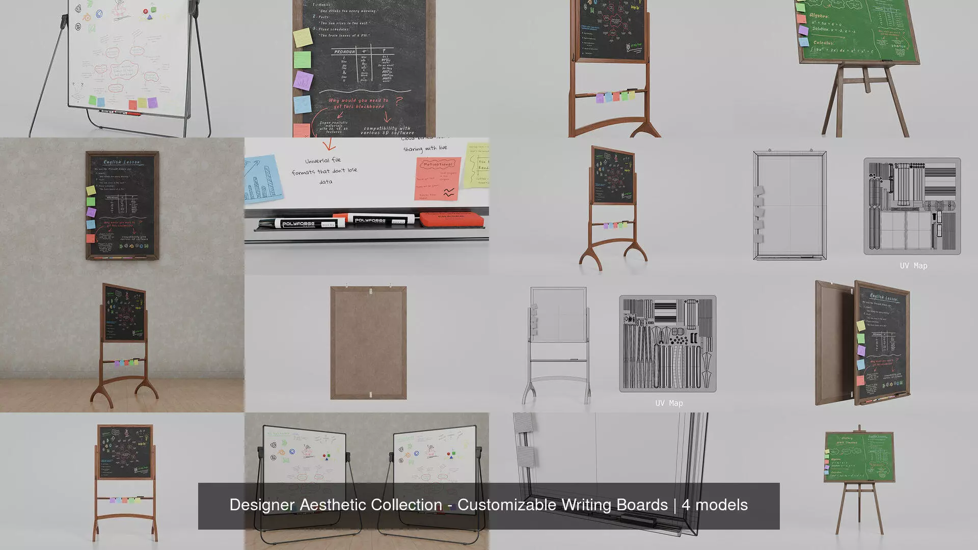 Designer Aesthetic Collection - Customizable Writing Boards _5