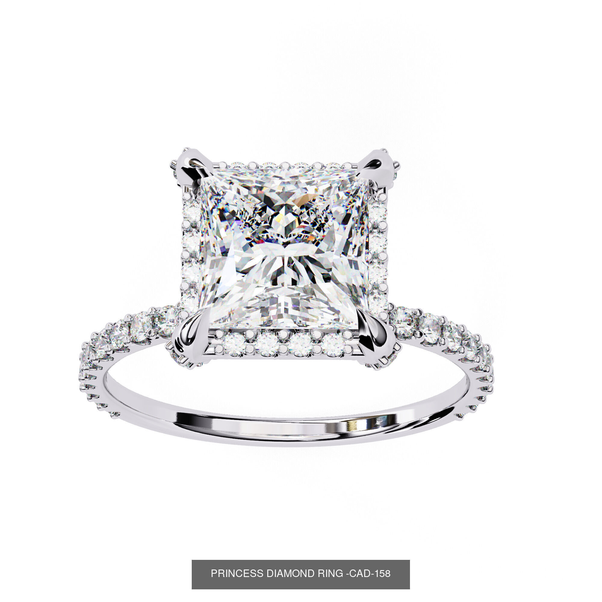 DIAMOND RING FOR EXPORT SELLER 3D Model Collection_51