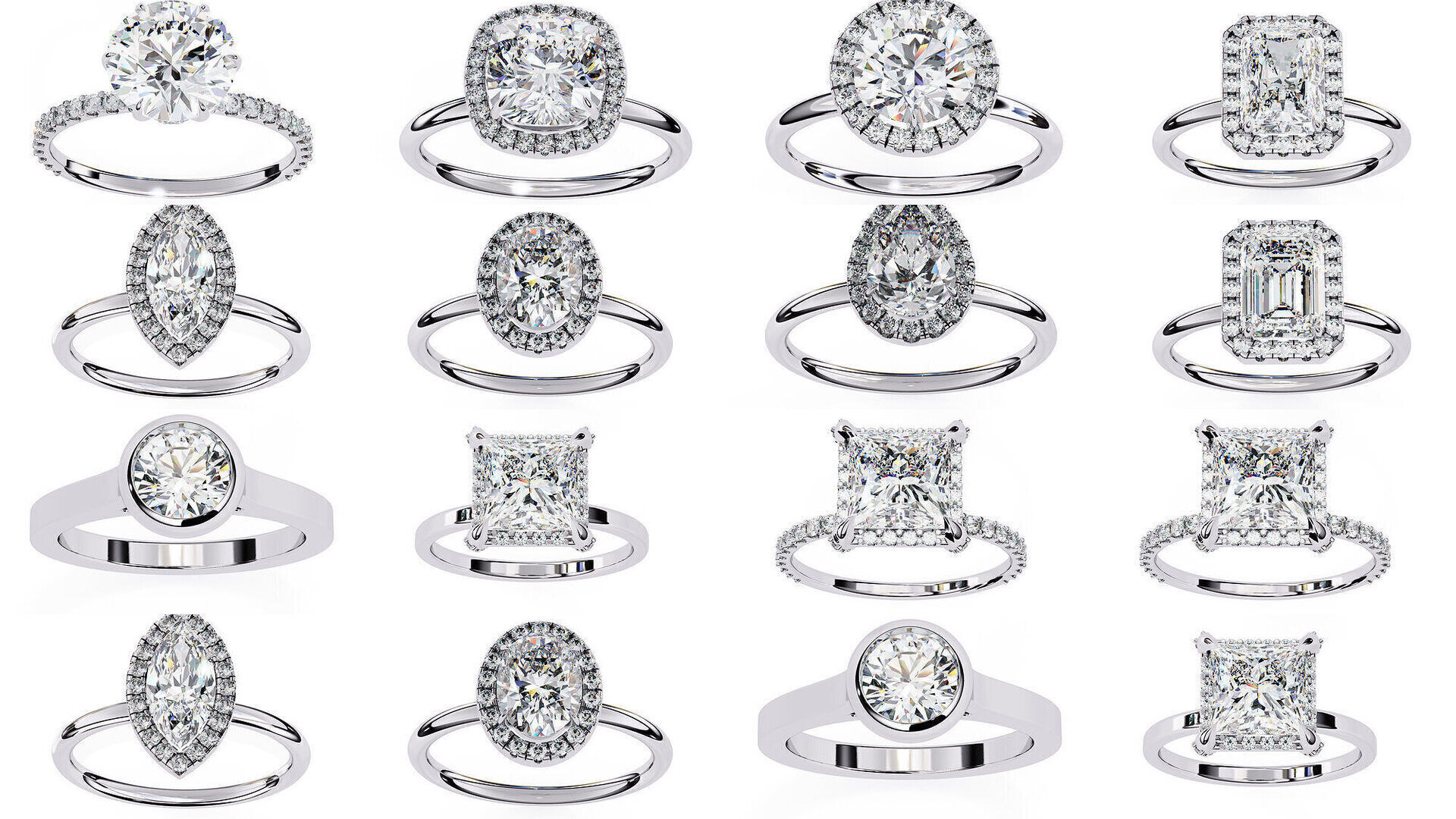 DIAMOND RING FOR EXPORT SELLER 3D Model Collection_3