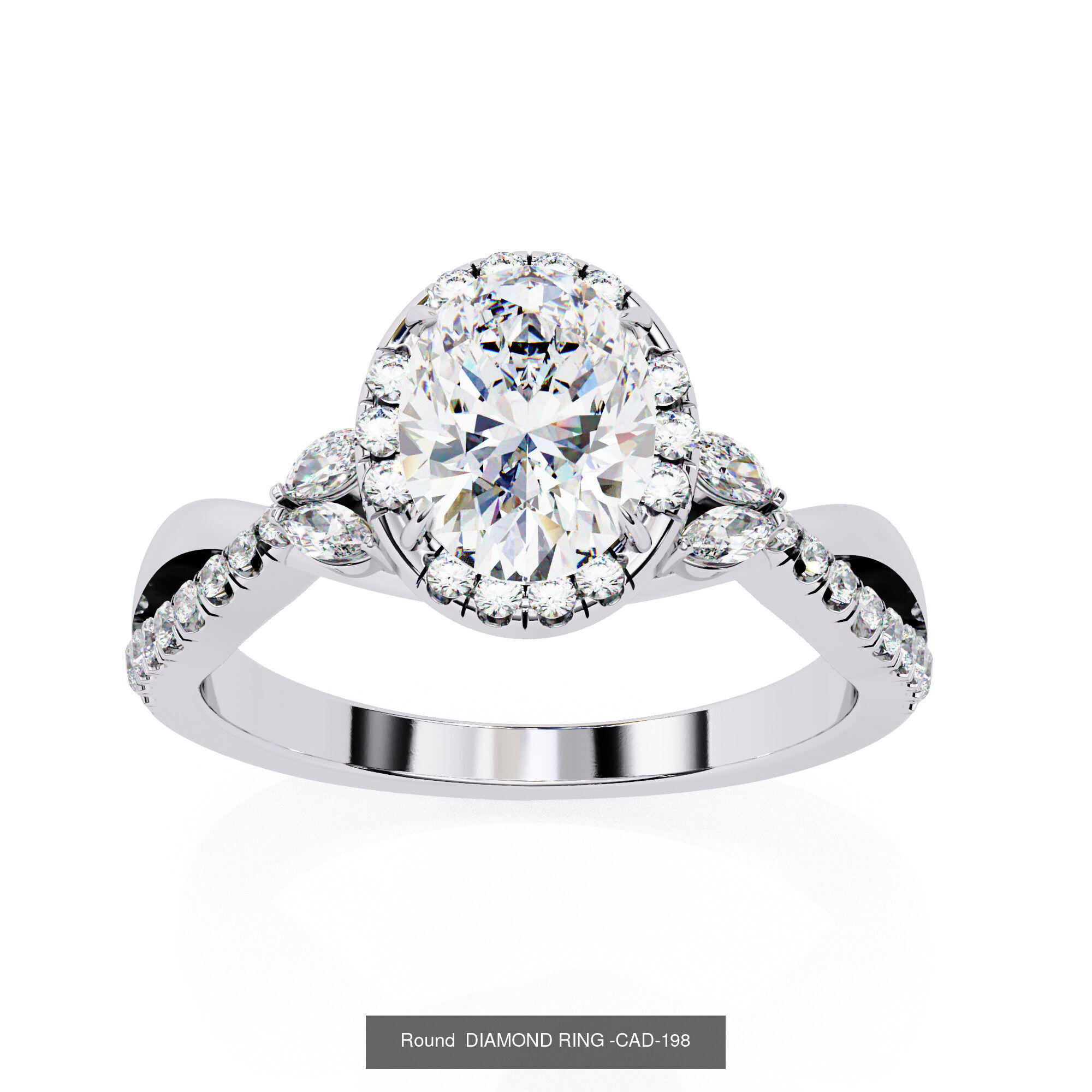 DIAMOND RING FOR EXPORT SELLER 3D Model Collection_65