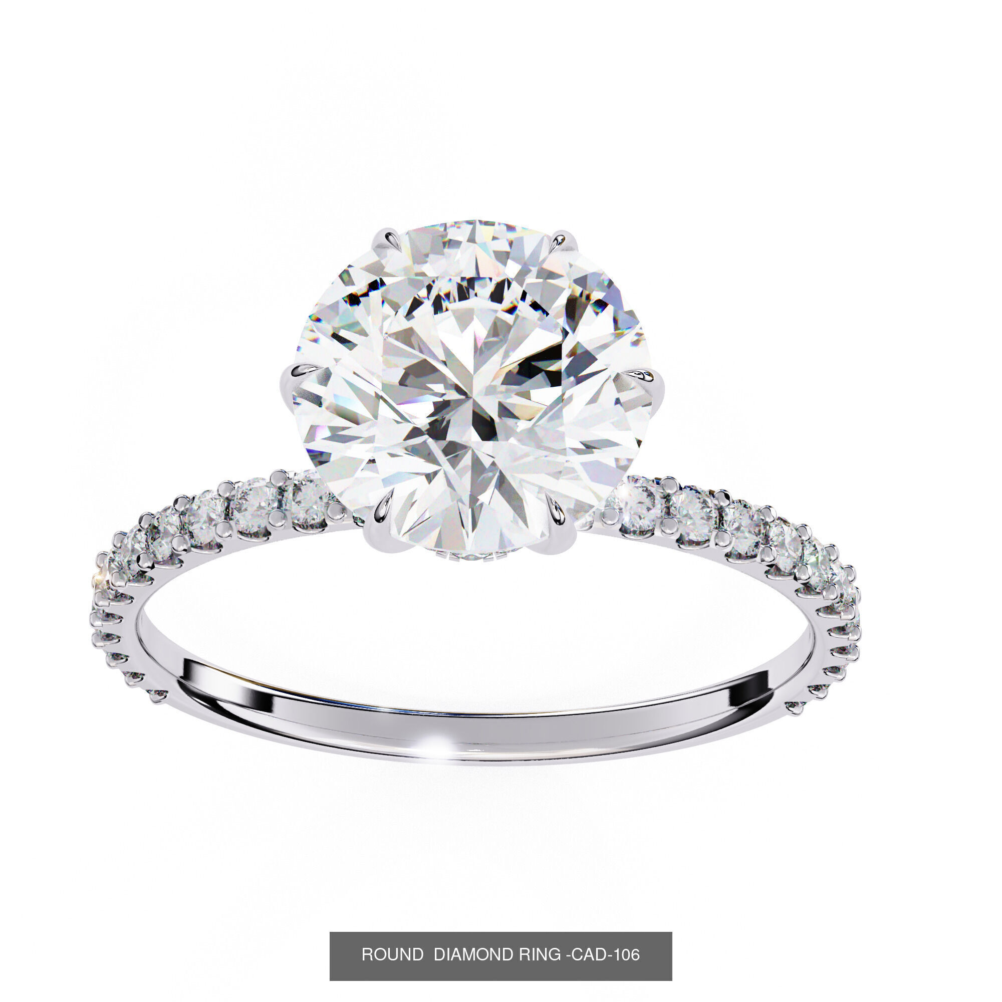 DIAMOND RING FOR EXPORT SELLER 3D Model Collection_41