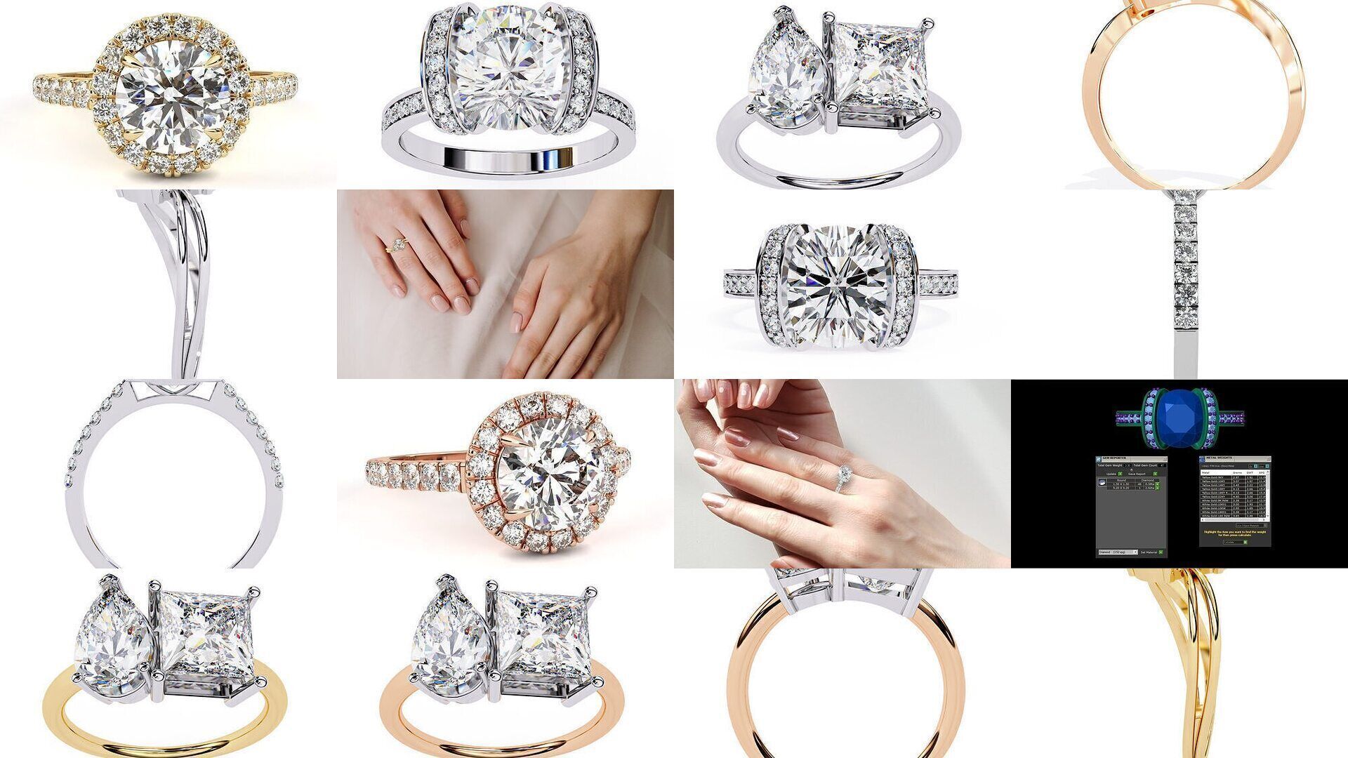 DIAMOND RING FOR EXPORT SELLER 3D Model Collection_7