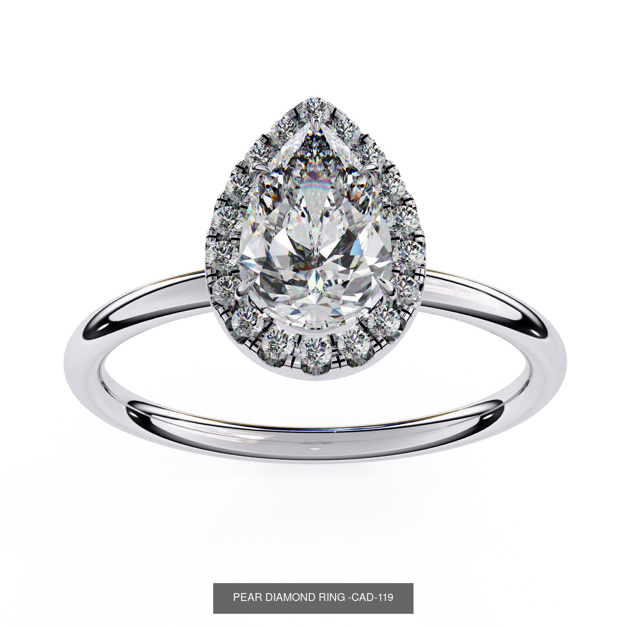 DIAMOND RING FOR EXPORT SELLER 3D Model Collection_47