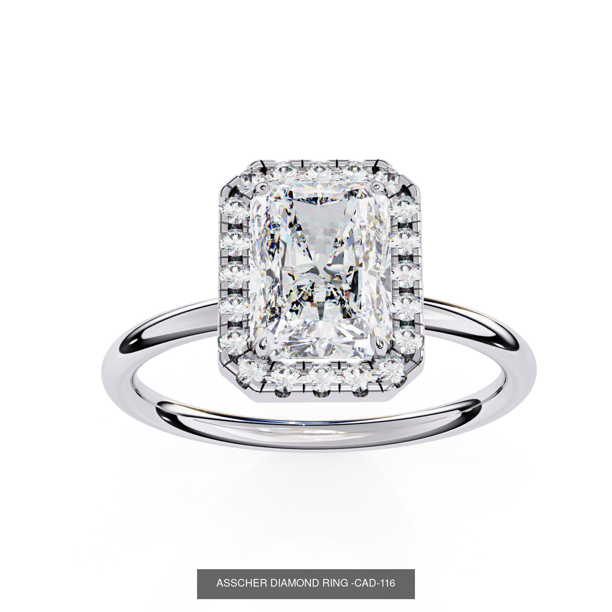 DIAMOND RING FOR EXPORT SELLER 3D Model Collection_44