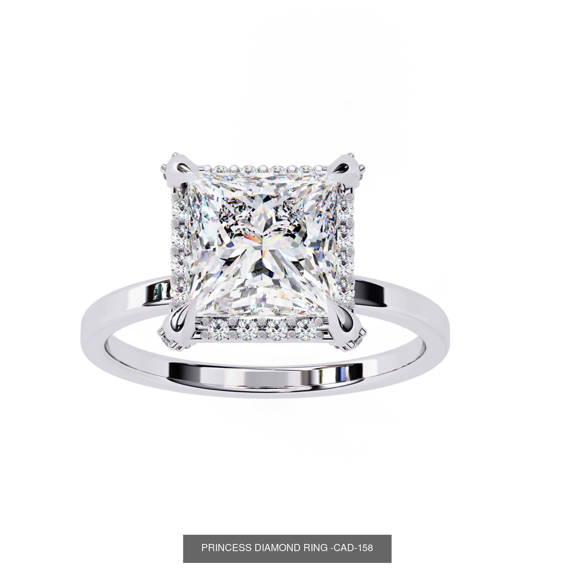 DIAMOND RING FOR EXPORT SELLER 3D Model Collection_50