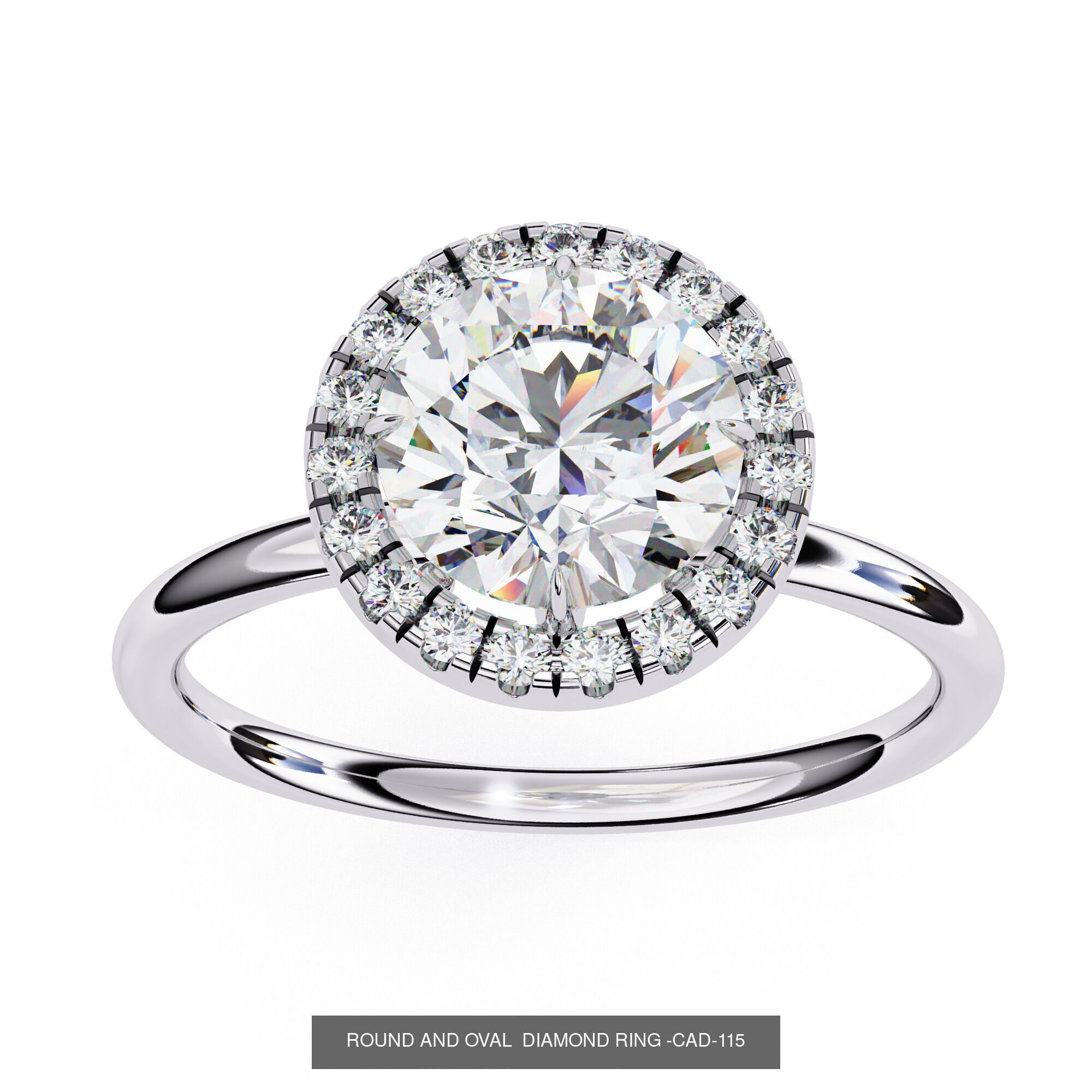 DIAMOND RING FOR EXPORT SELLER 3D Model Collection_43