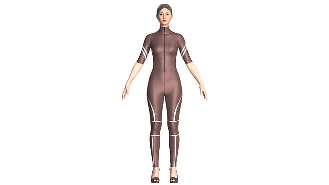 Girls Body Suit 3D model