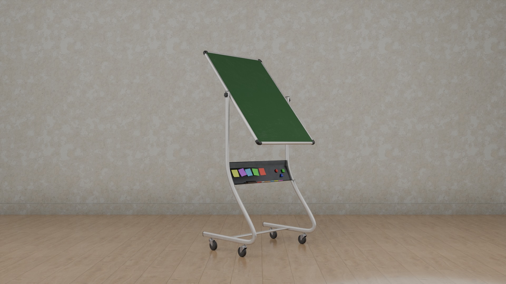 University Classroom Package - Customizable Writing Boards 3D Model Collection_12