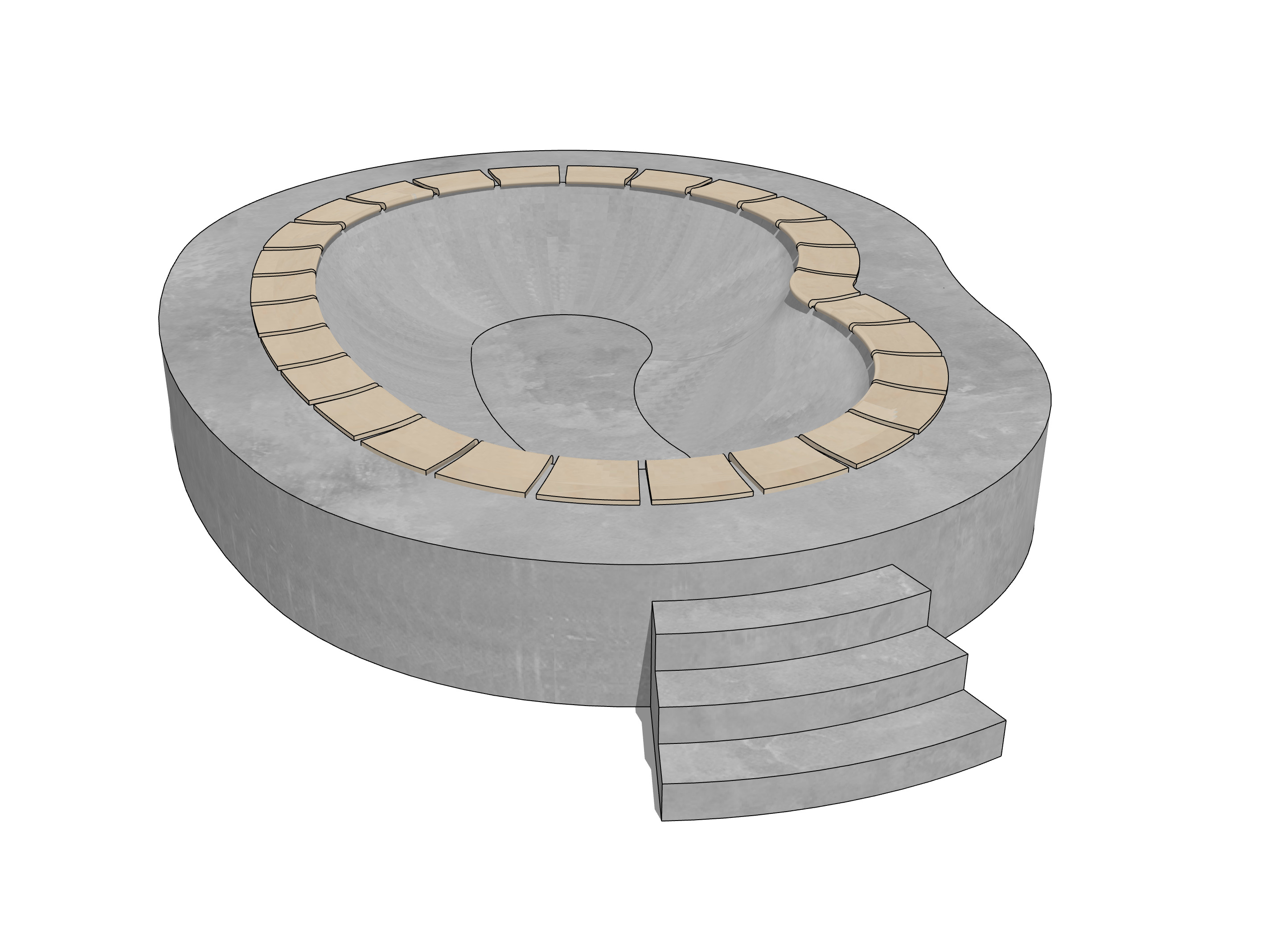 Kidney Bowl 3D print model_2