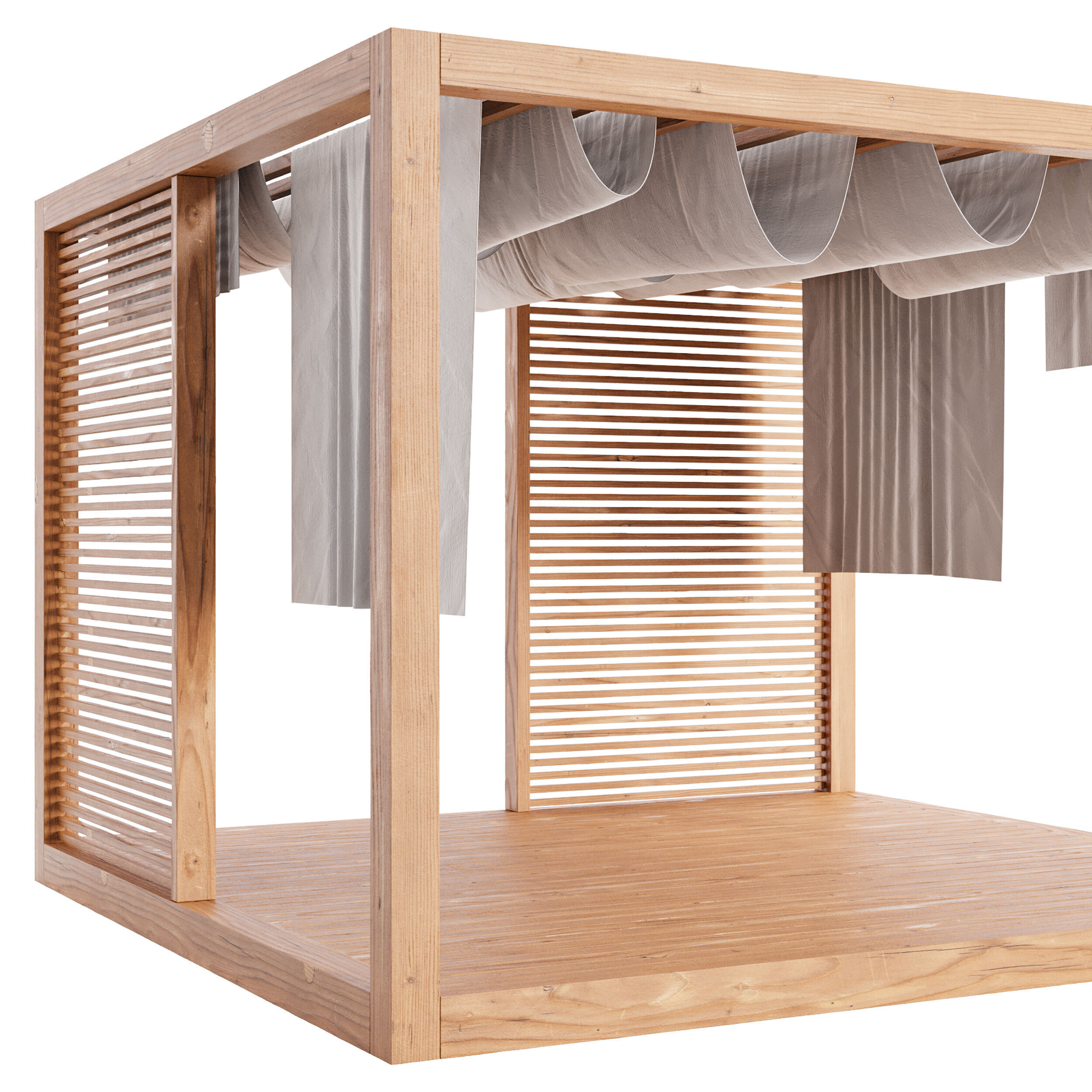 Garden Lounge Structur 06 3D model_8