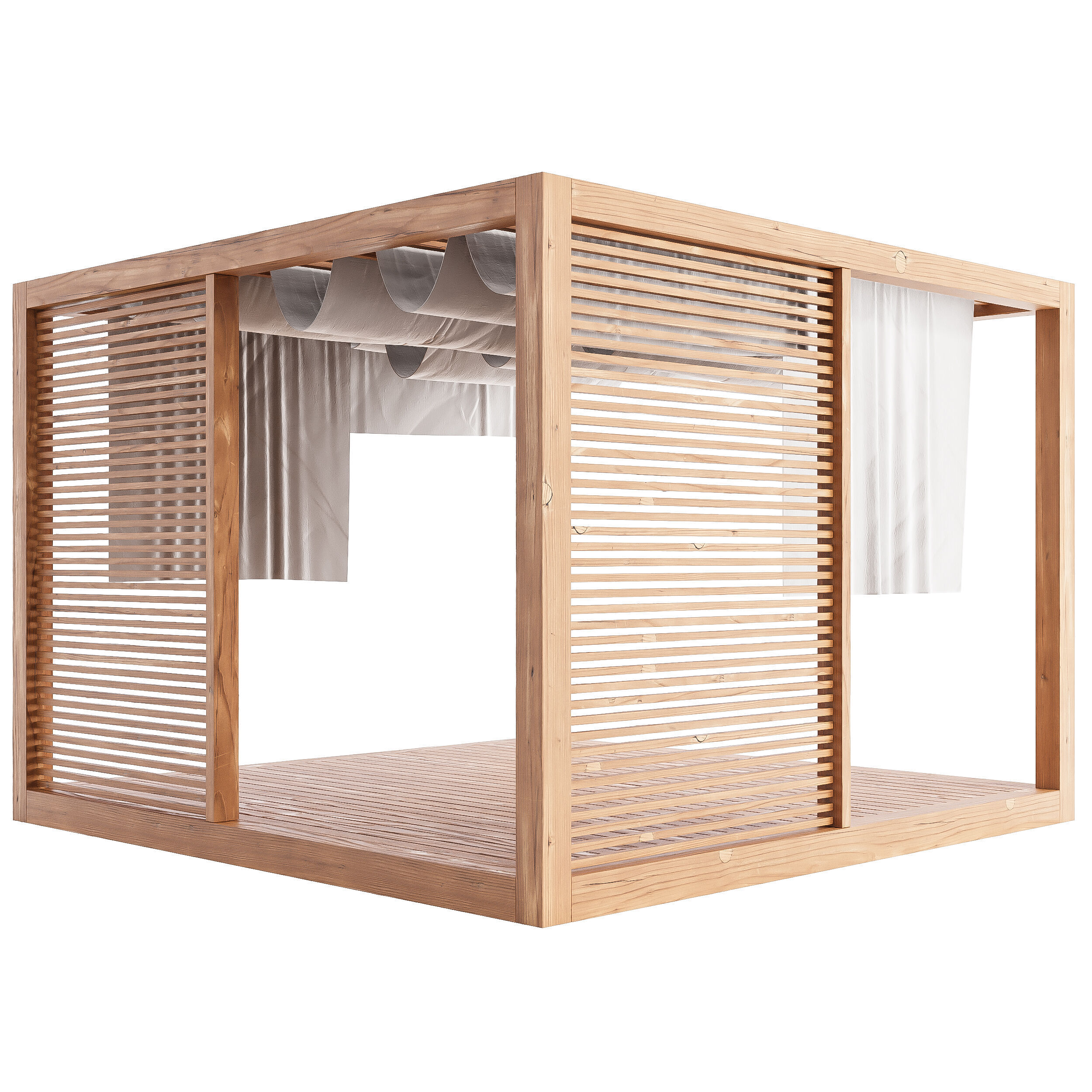 Garden Lounge Structur 06 3D model_7