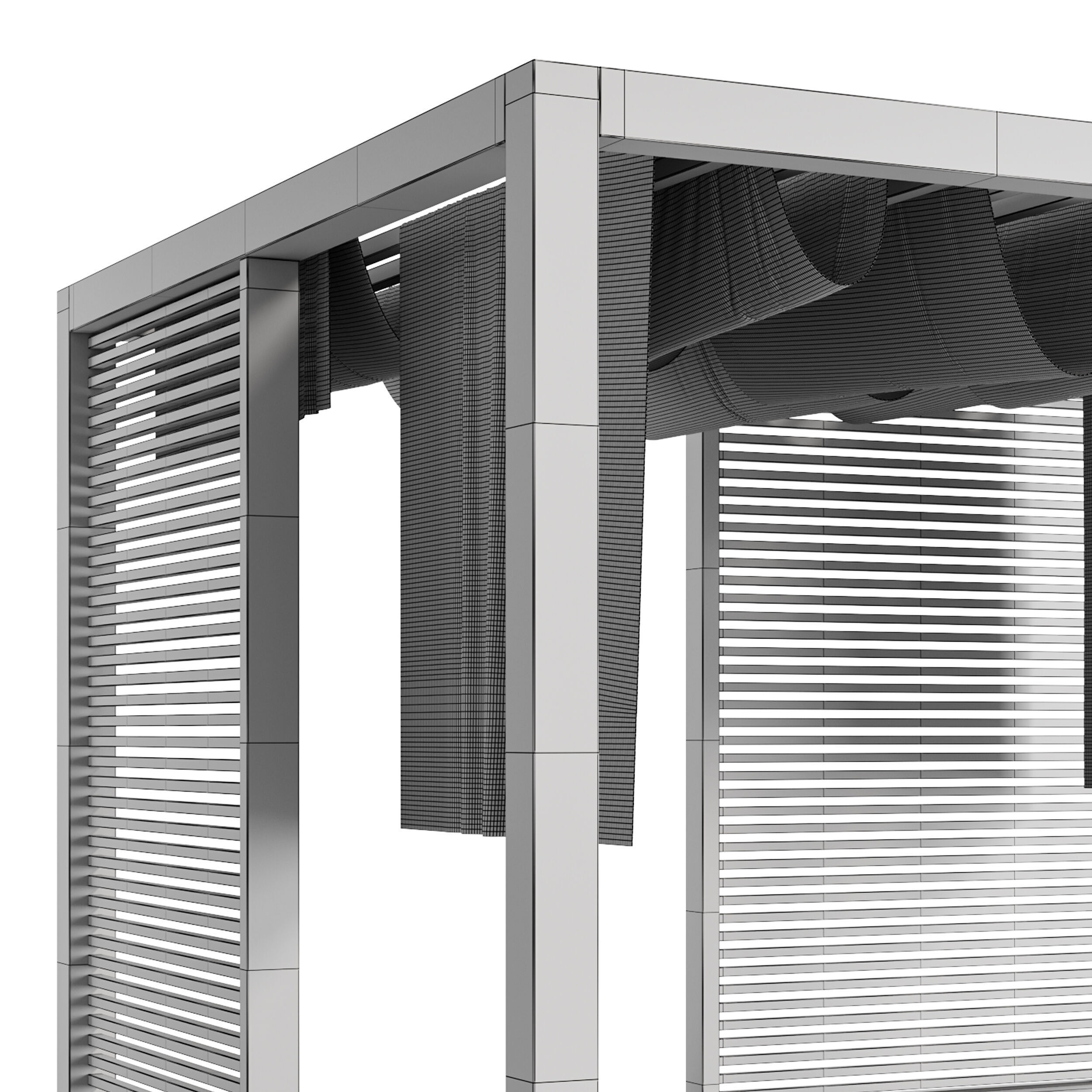 Garden Lounge Structur 06 3D model_14