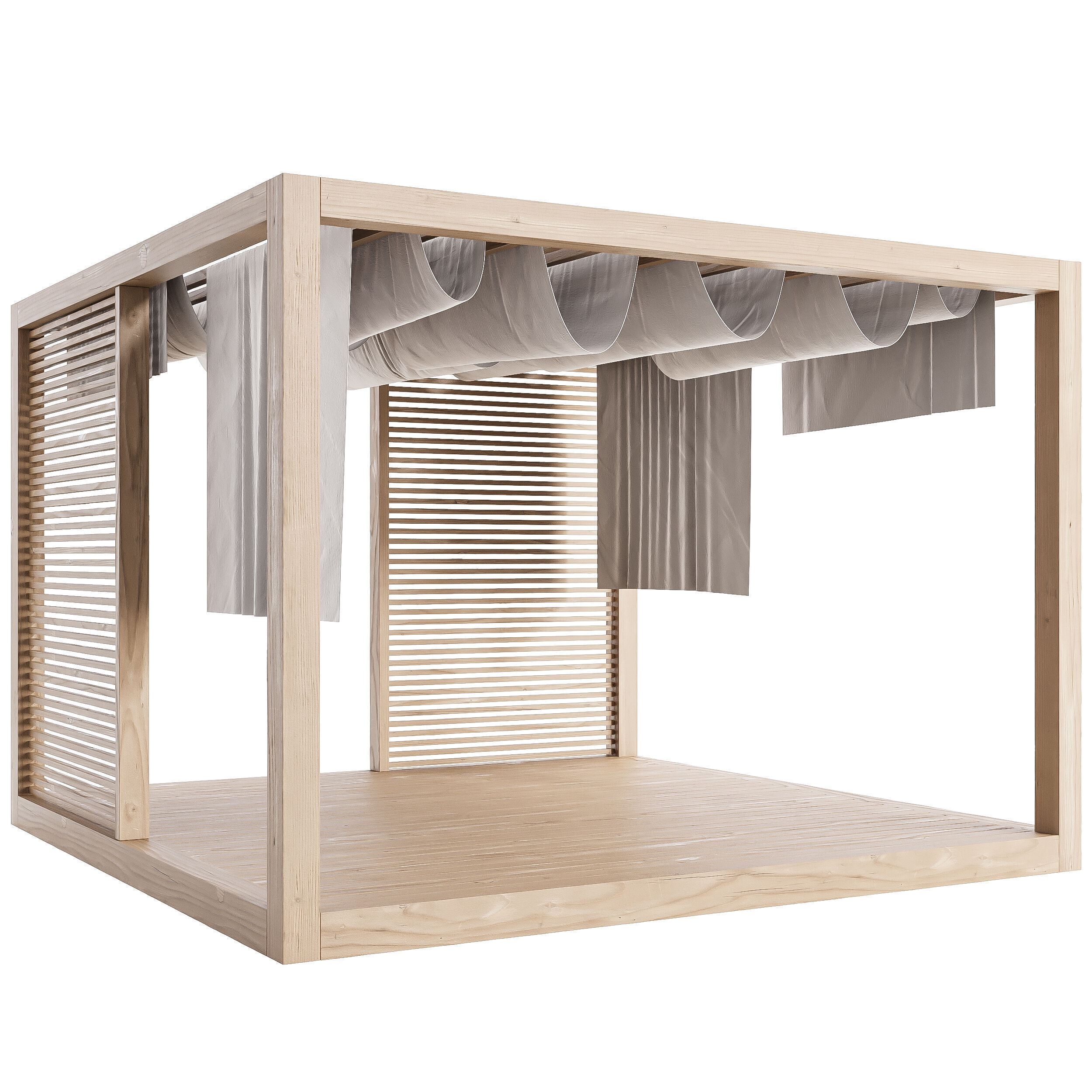 Garden Lounge Structur 06 3D model_2