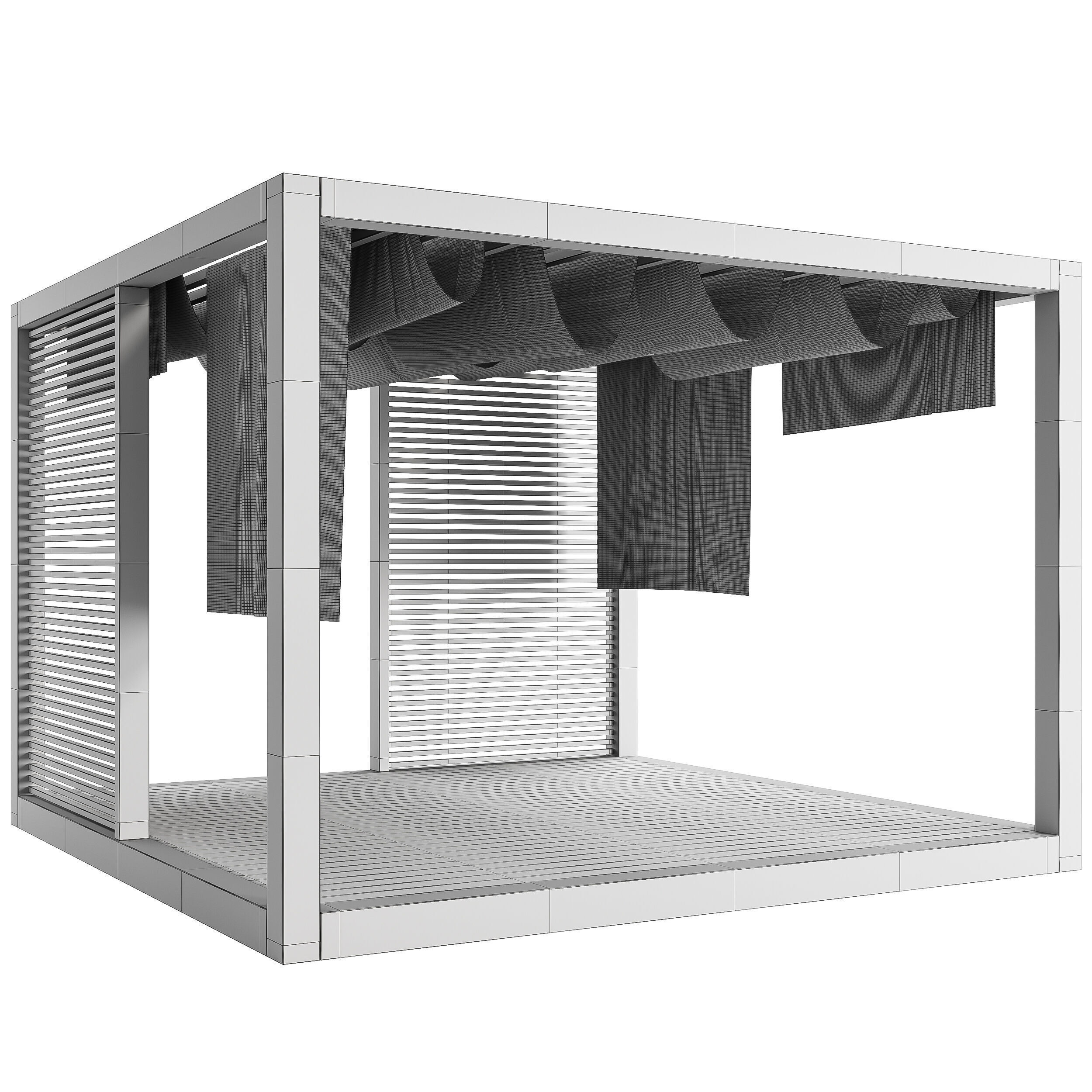 Garden Lounge Structur 06 3D model_13