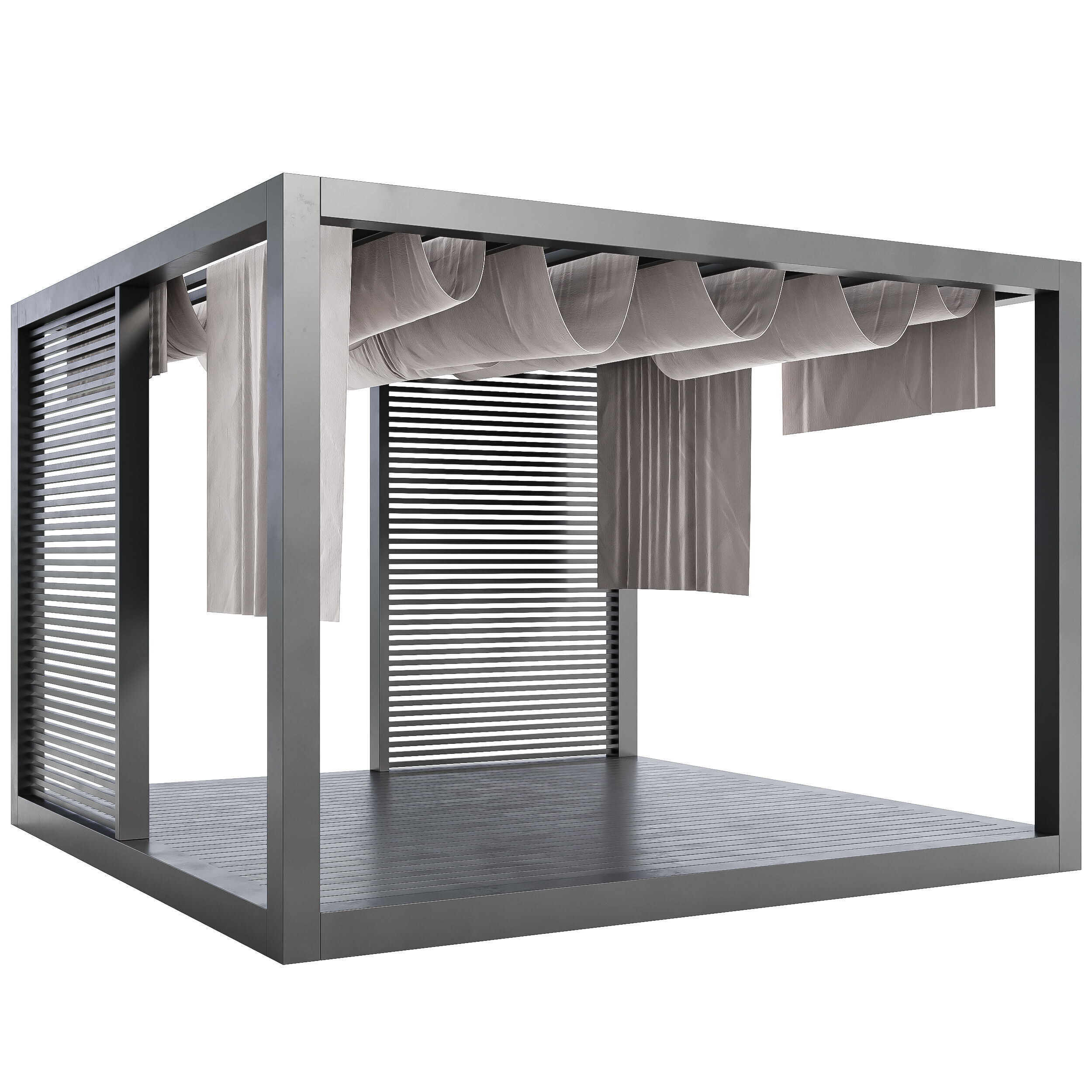 Garden Lounge Structur 06 3D model_1