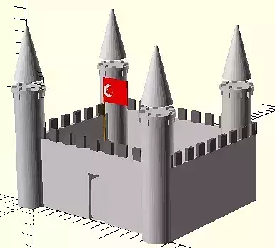 Topkapi Palace Istanbul Turkia 3D print model