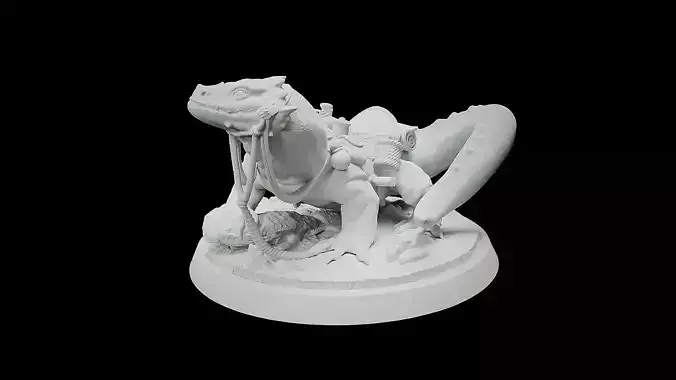 Giant Lizard 3D print model