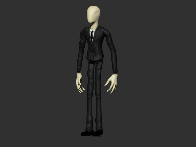 Slender Man 3D print model_3