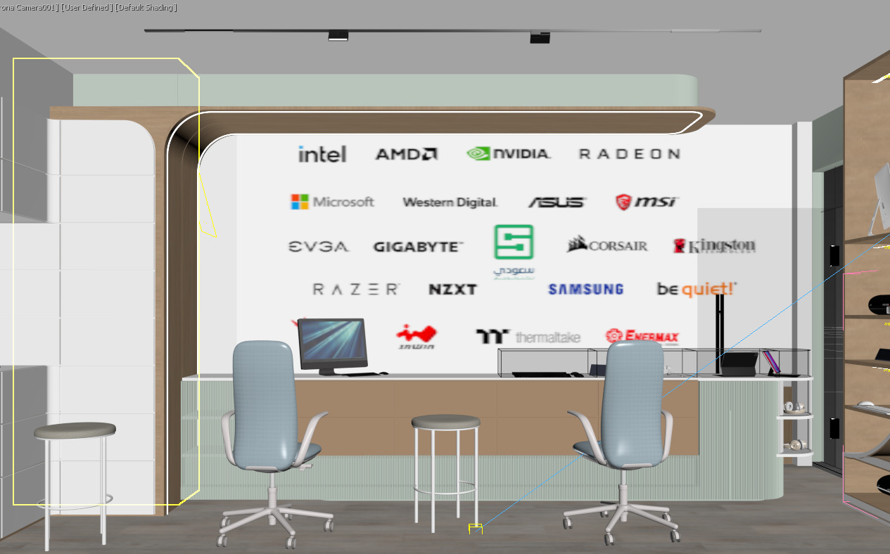 Modern Tech Retail Store 3D model_5