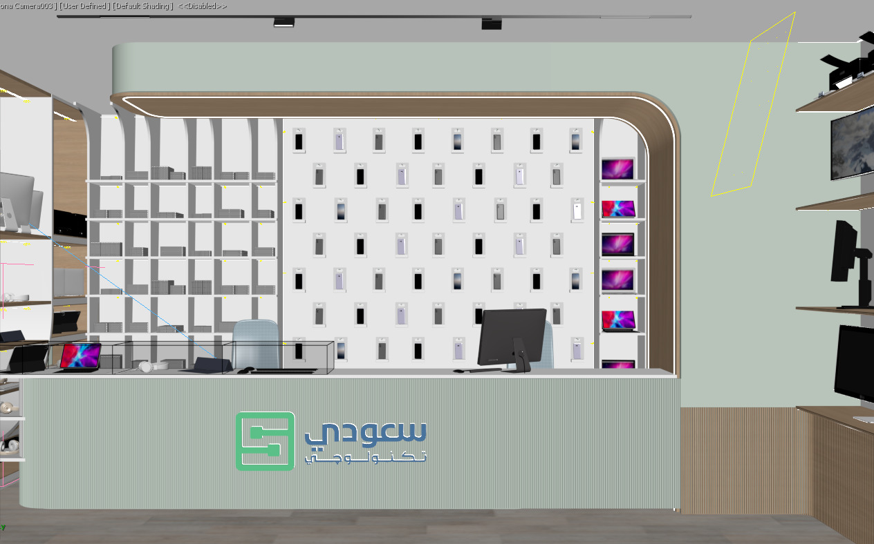 Modern Tech Retail Store 3D model_4