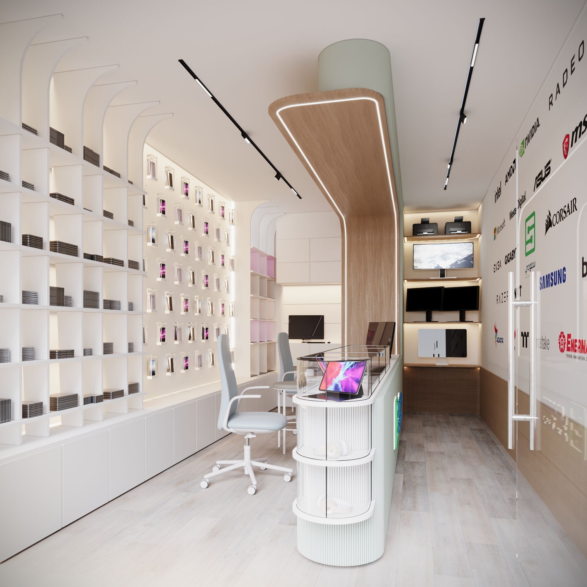 Modern Tech Retail Store 3D model_3