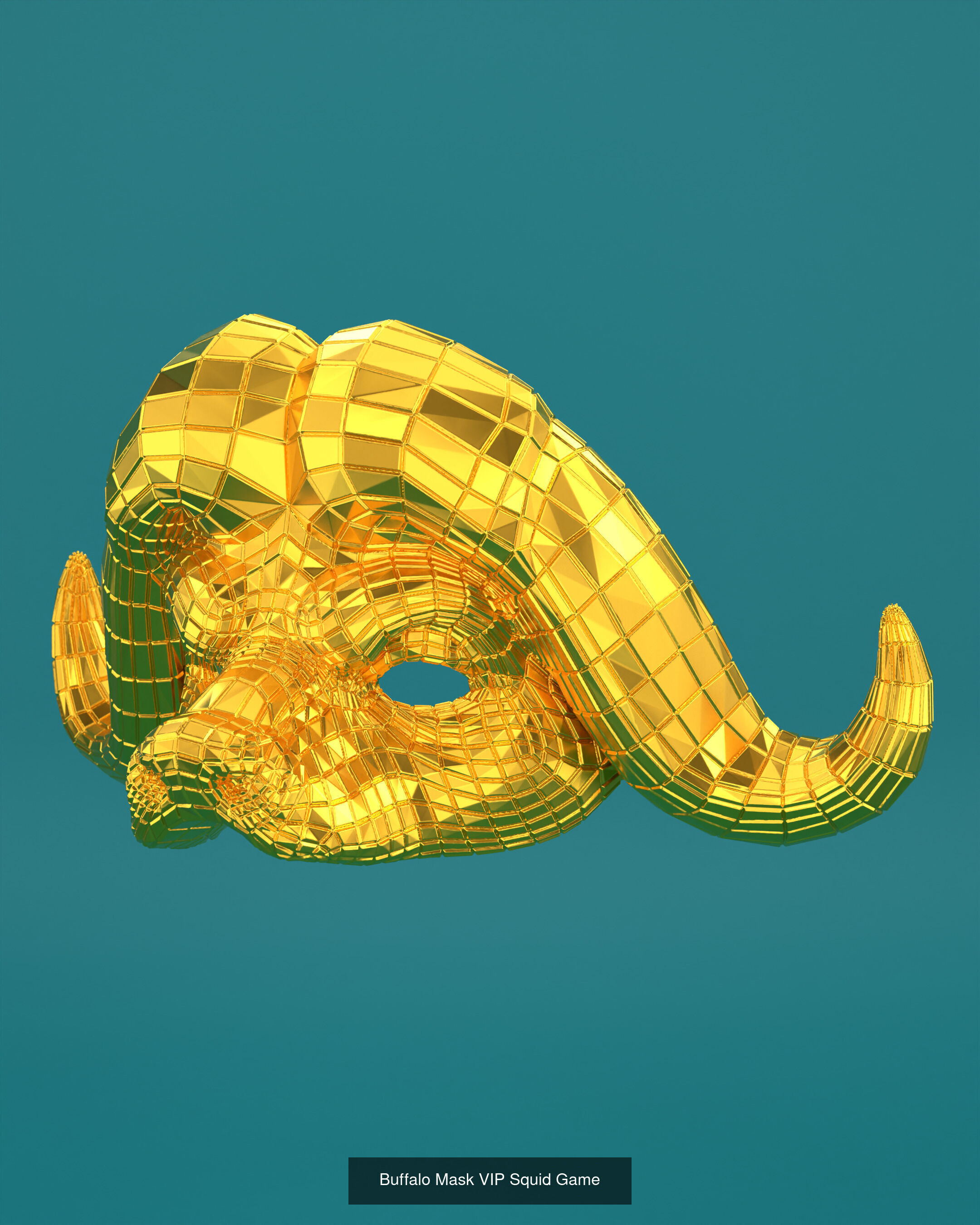 Squid Game VIP Mask 3D Model Collection_3