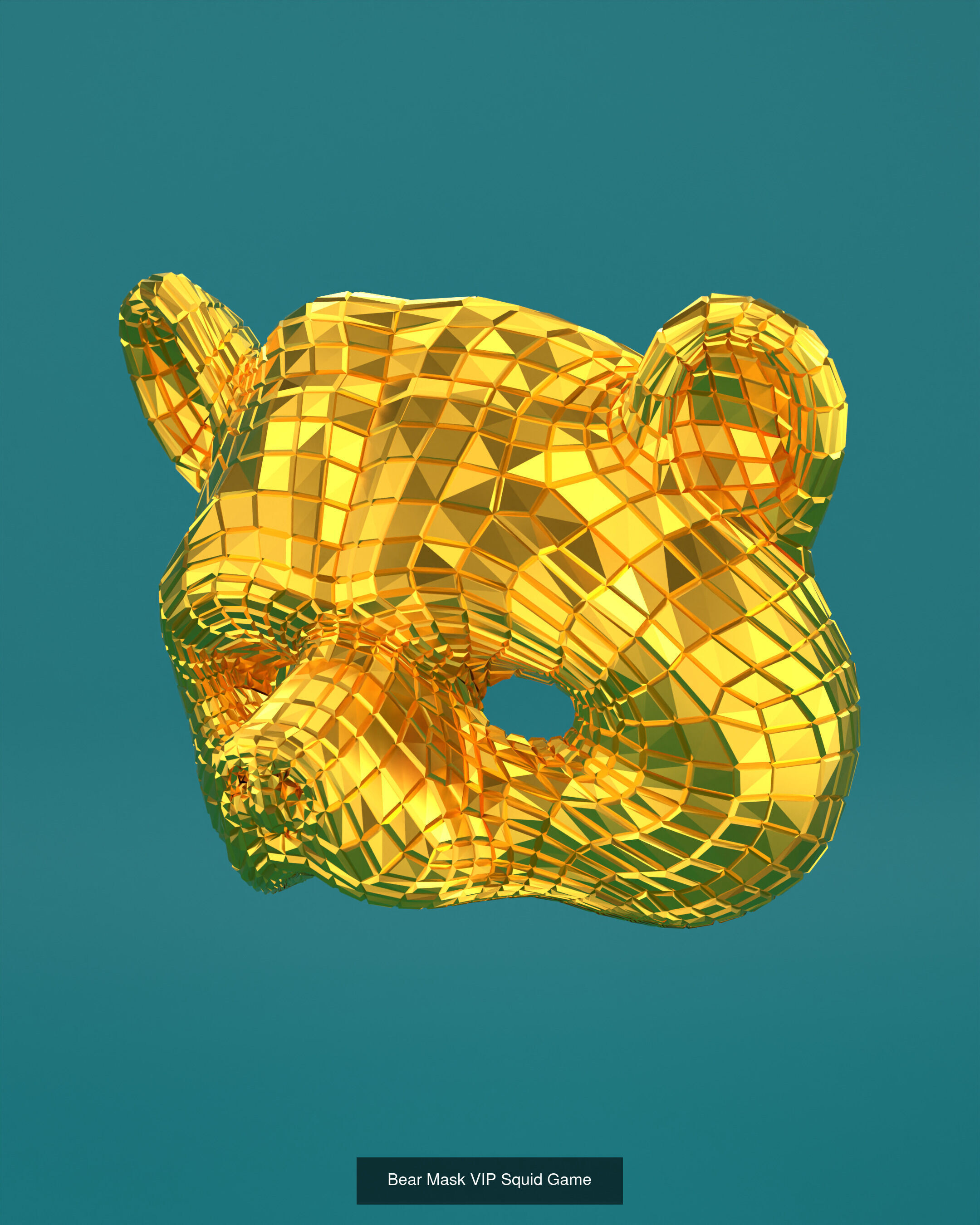 Squid Game VIP Mask 3D Model Collection_7