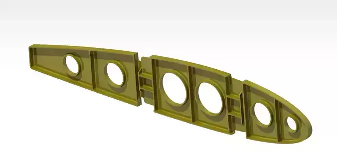 Aircraft Wing Rib CAD Model CATIA STEP IGES for Aerospace Design