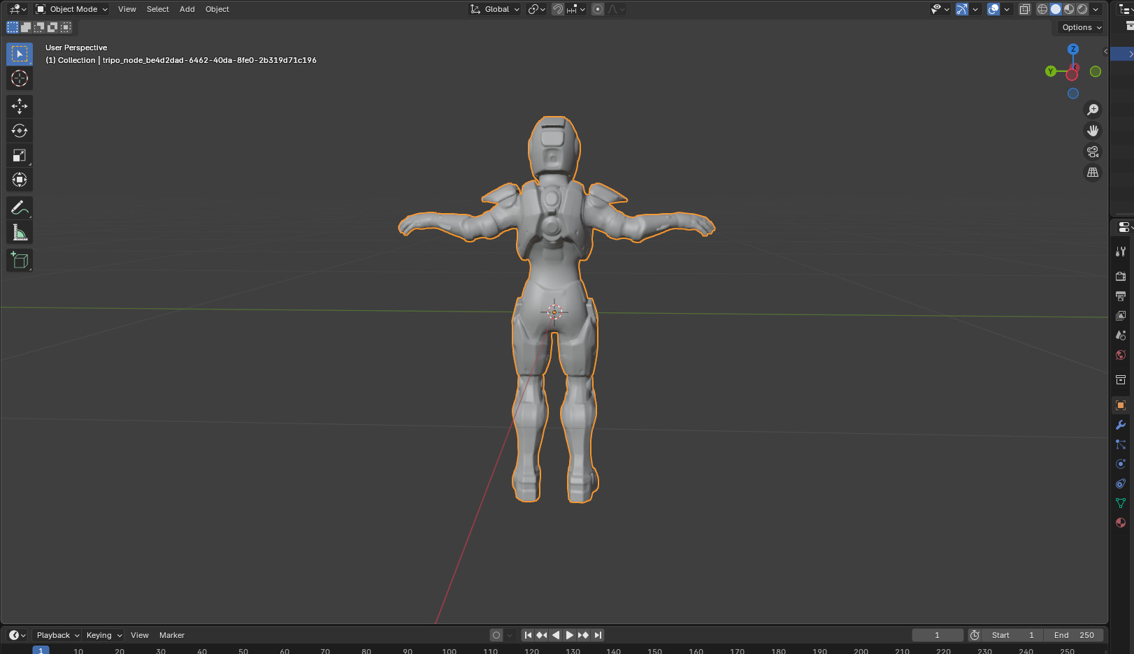 Futuristic Armored Space Soldier  T-Pose Low-poly 3D model_14