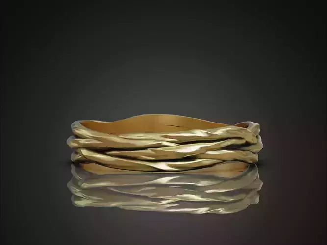 Ring Interlaced Fabric Texture