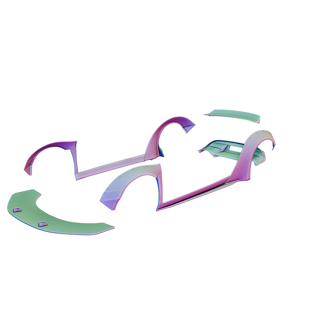 LB Works Audi R8 V10 Body Kit - 3D Printable 3D print model_3