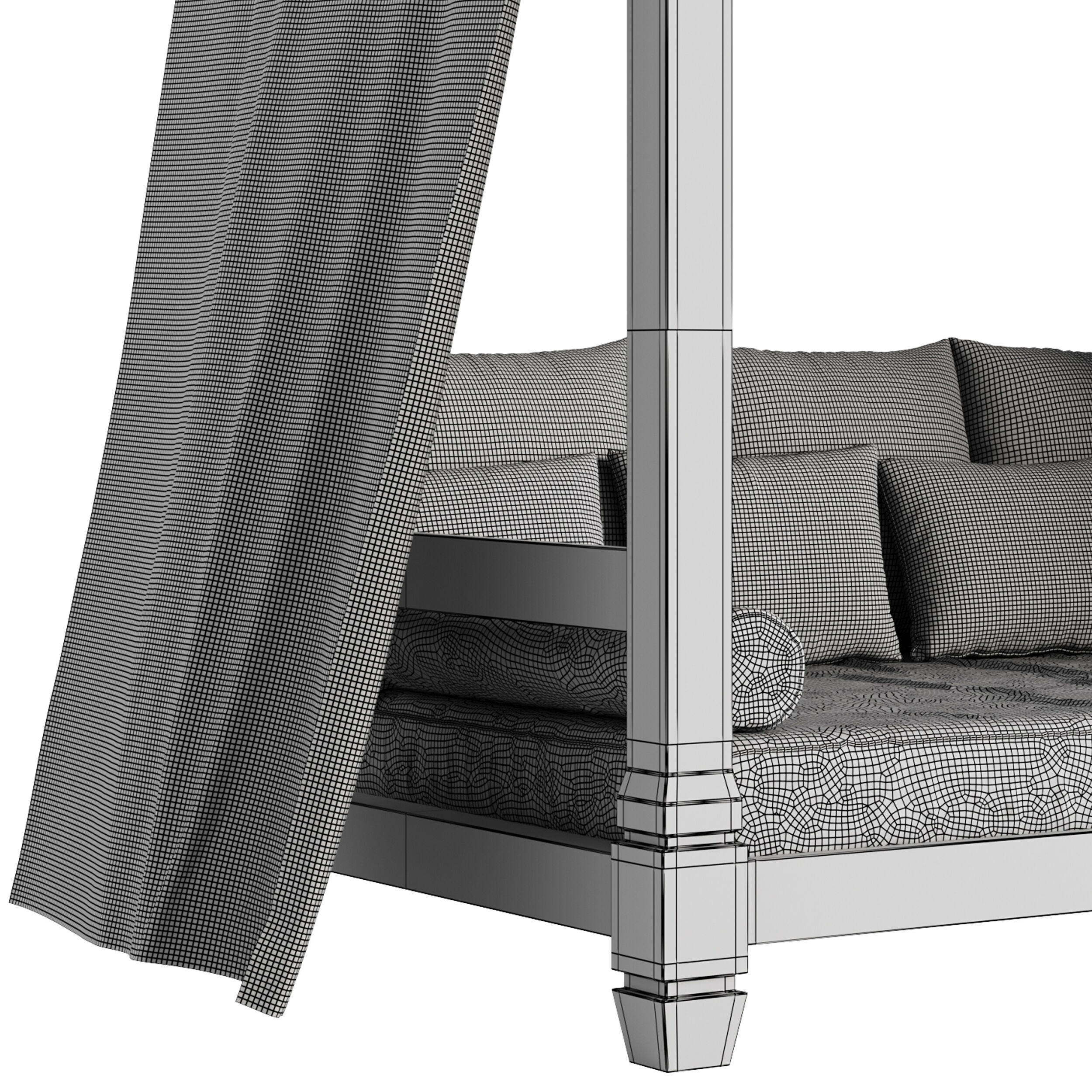 Garden Lounge Structure 04 3D model_14