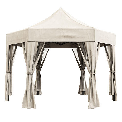 Horwood luxury hexagonal gazebo 3D model