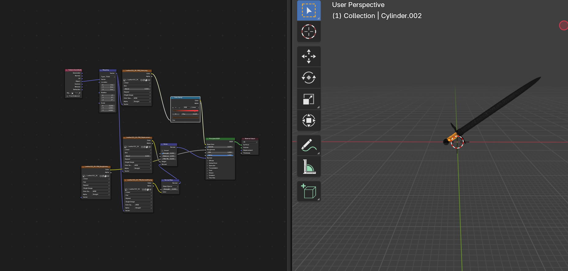 Game Ready Medieval Sword  Low and High Poly and Textures Low-poly 3D model_7