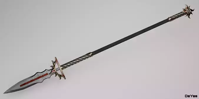 Solar spear Low-poly 3D model