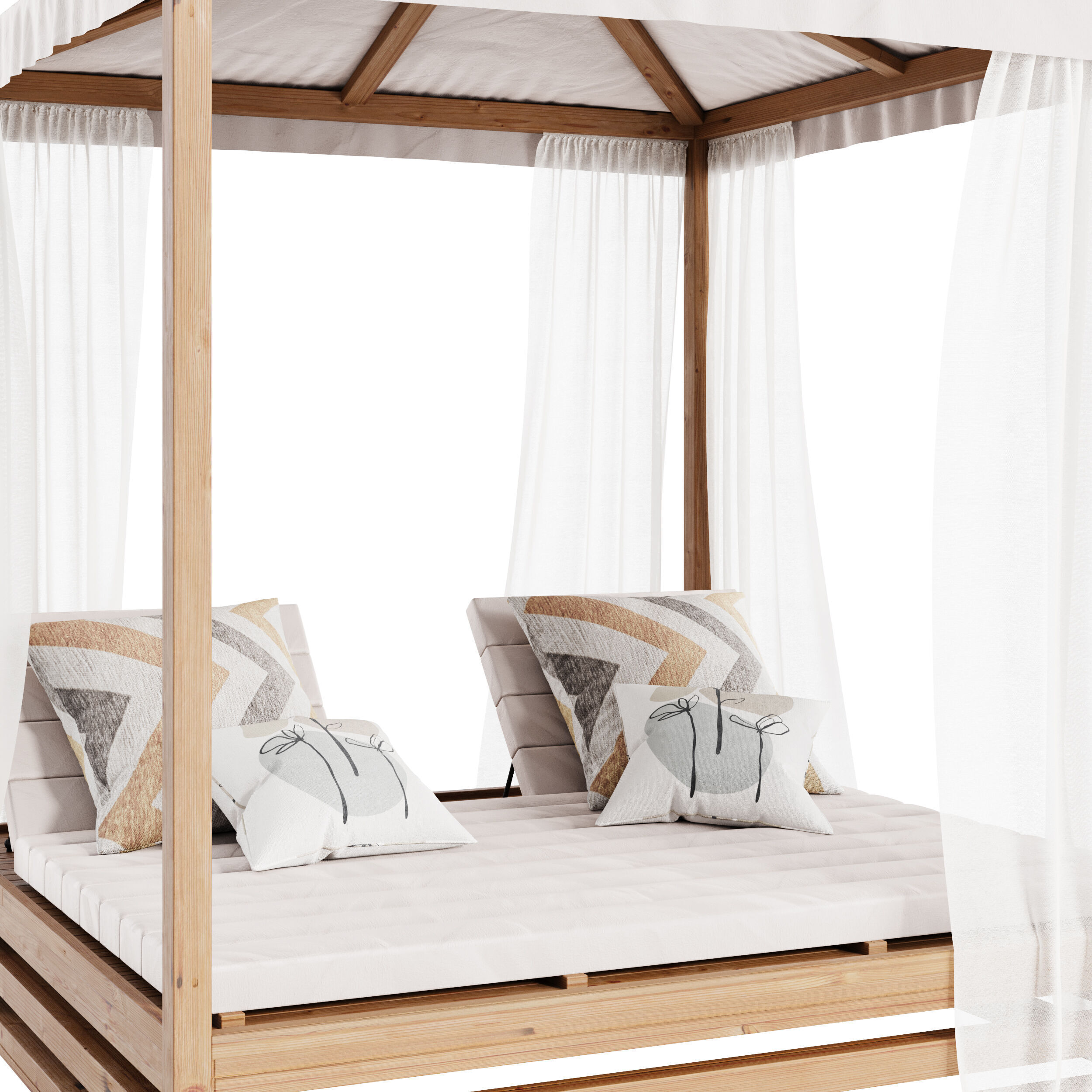 Garden Lounge Structure 05 3D model_6