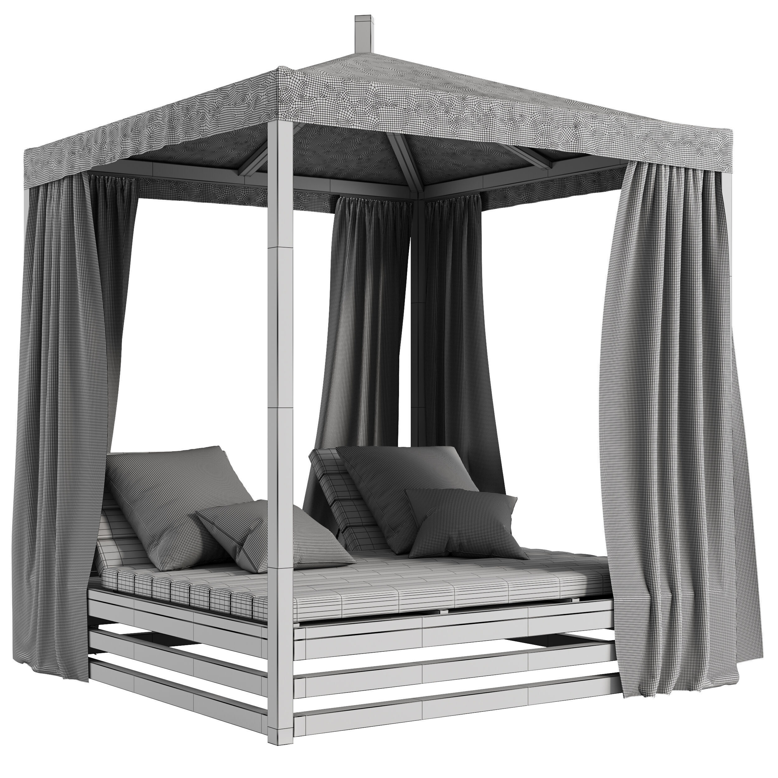 Garden Lounge Structure 05 3D model_13