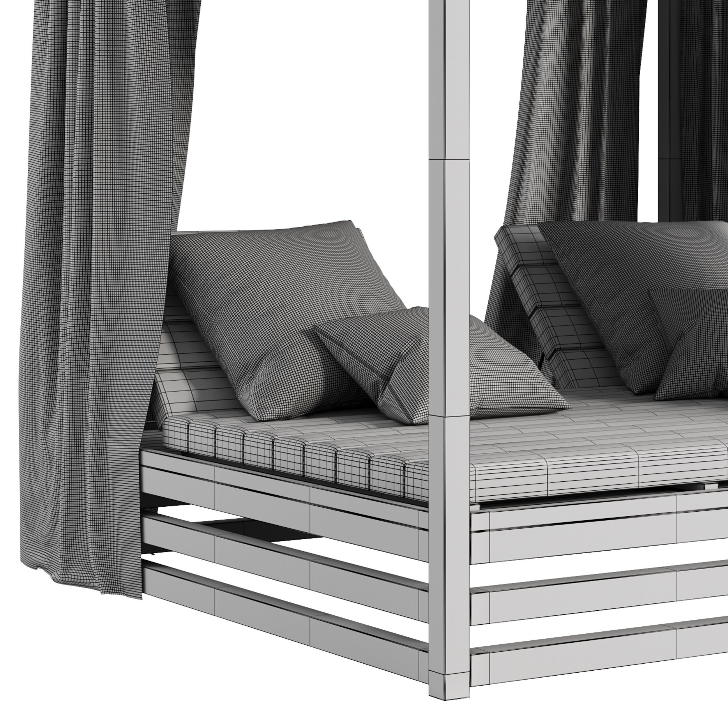 Garden Lounge Structure 05 3D model_14