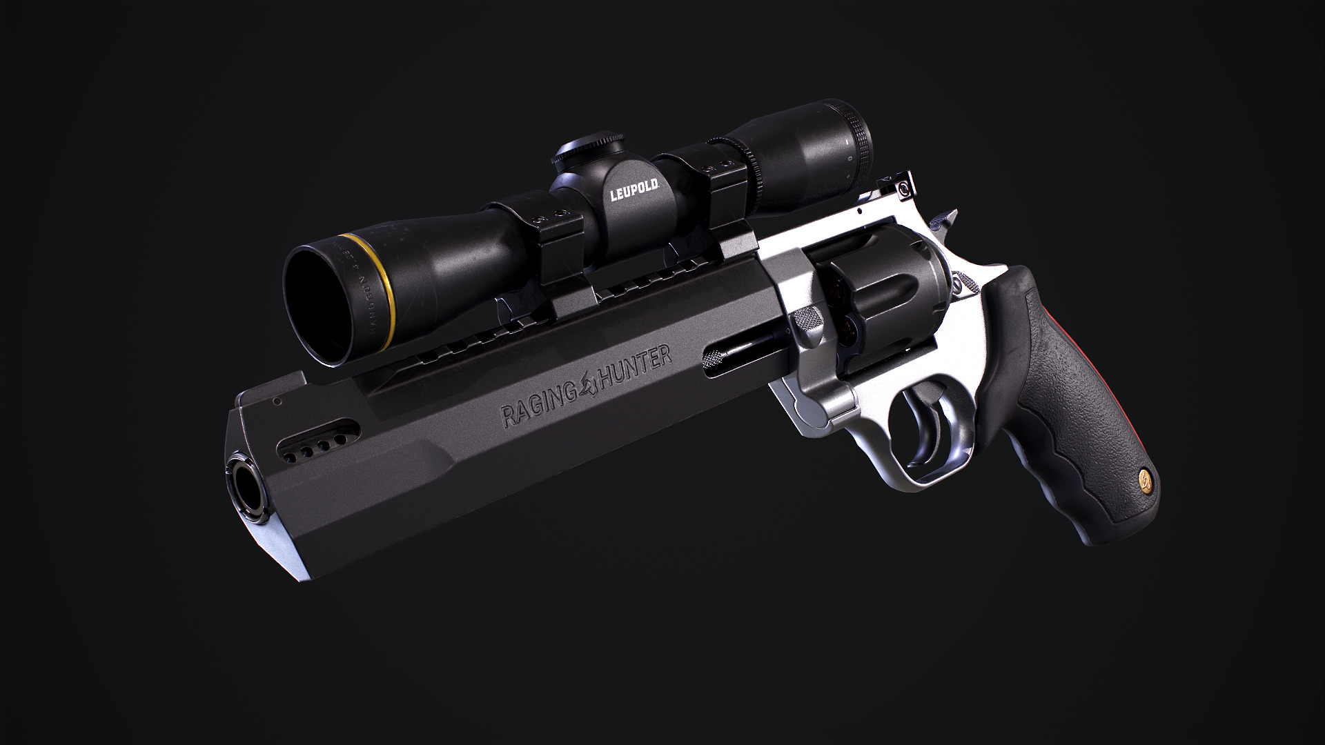 Taurus Raging Hunter 44 Magnum Low-poly 3D model_12